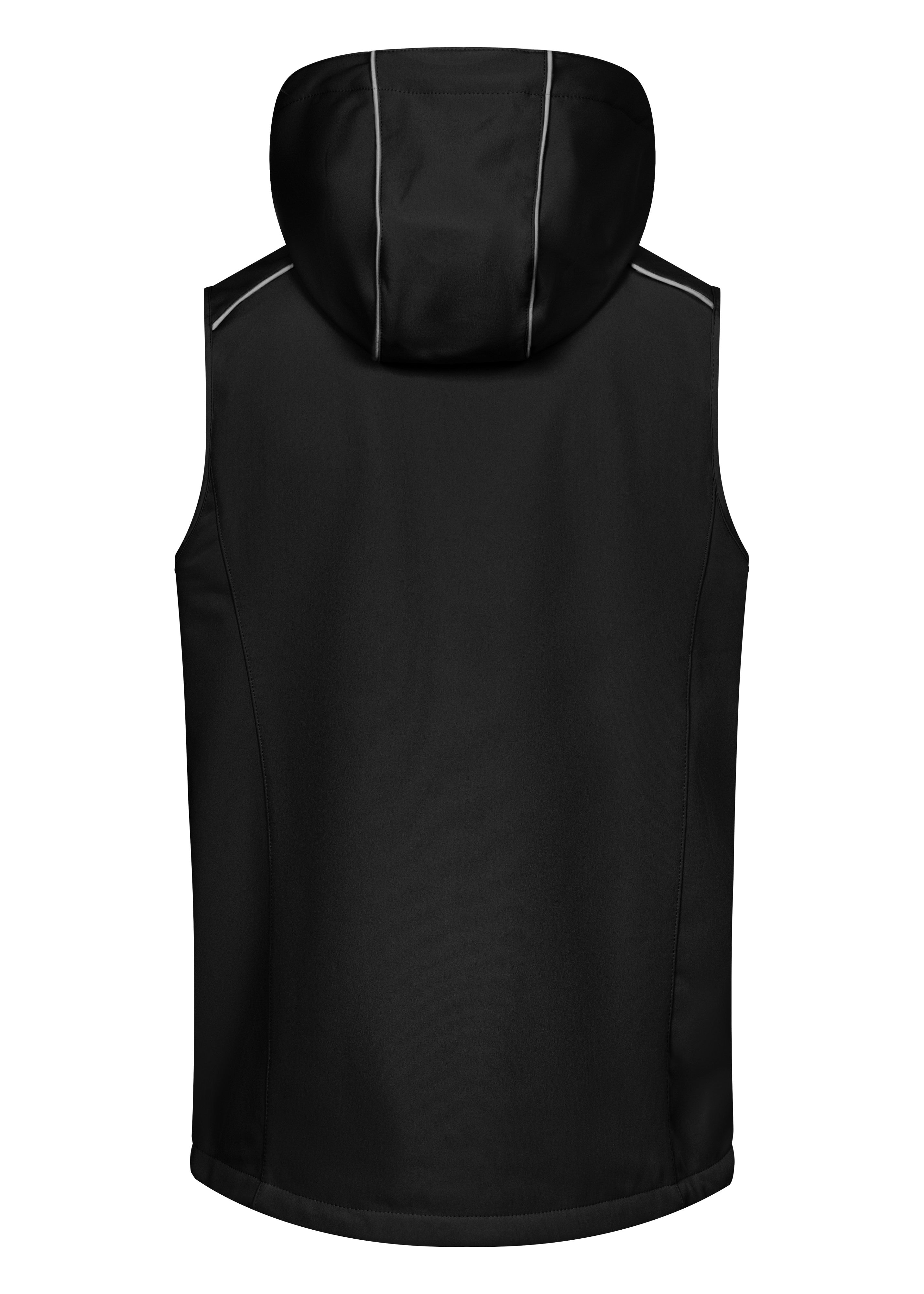 Bodywarmer en Softshell Avec Capuche - Black