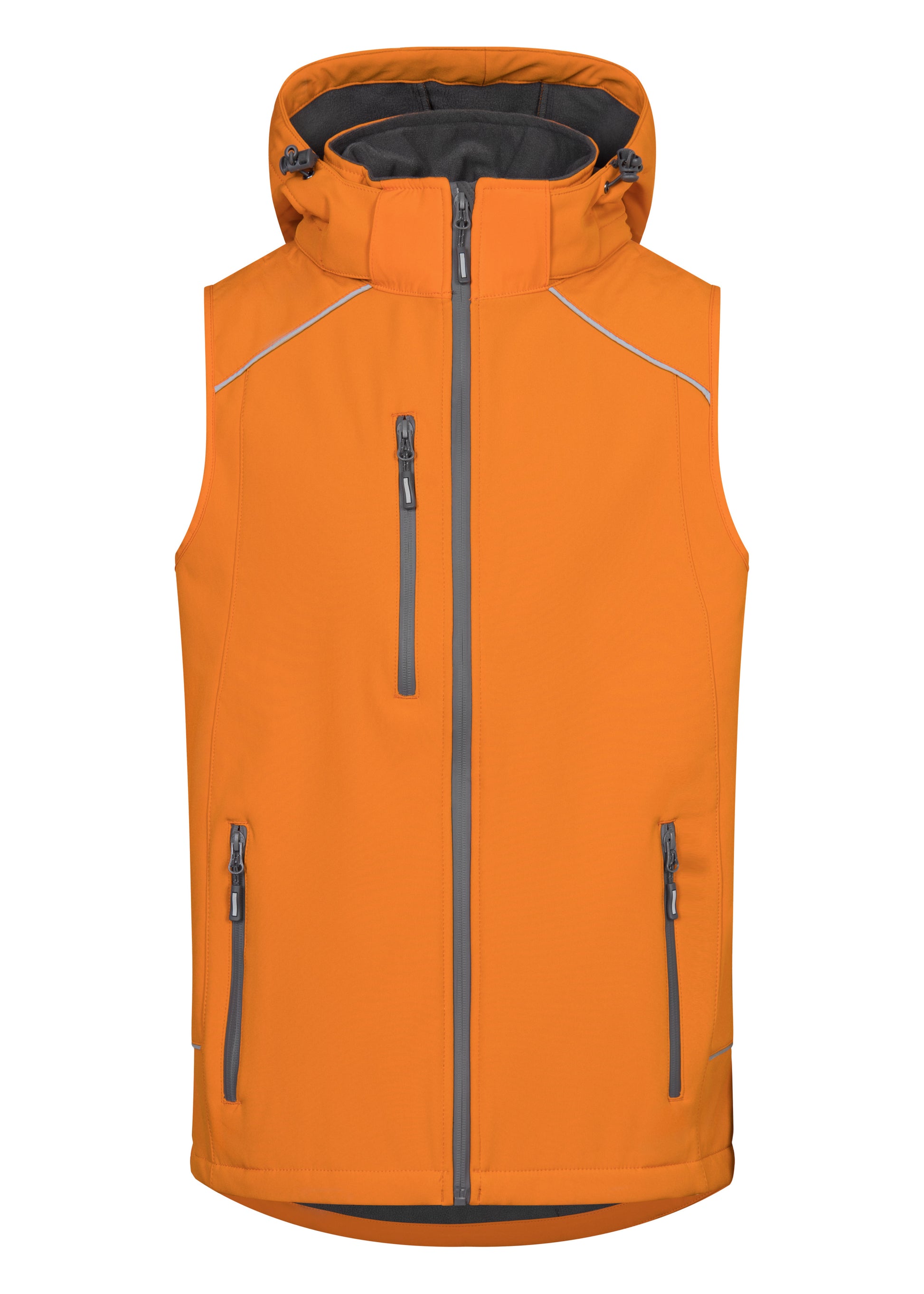 Bodywarmer en Softshell Avec Capuche - Orange