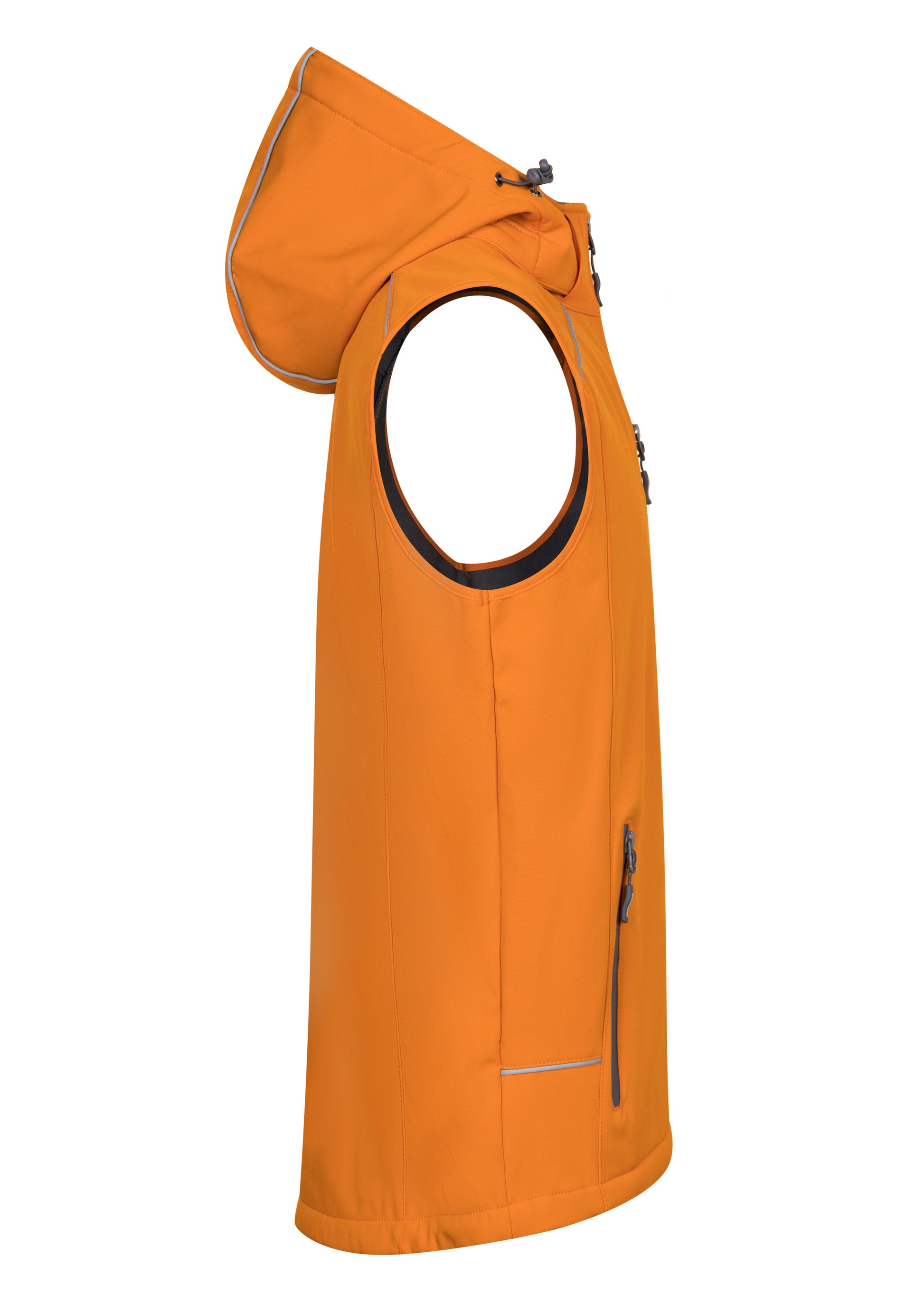 Bodywarmer en Softshell Avec Capuche - Orange