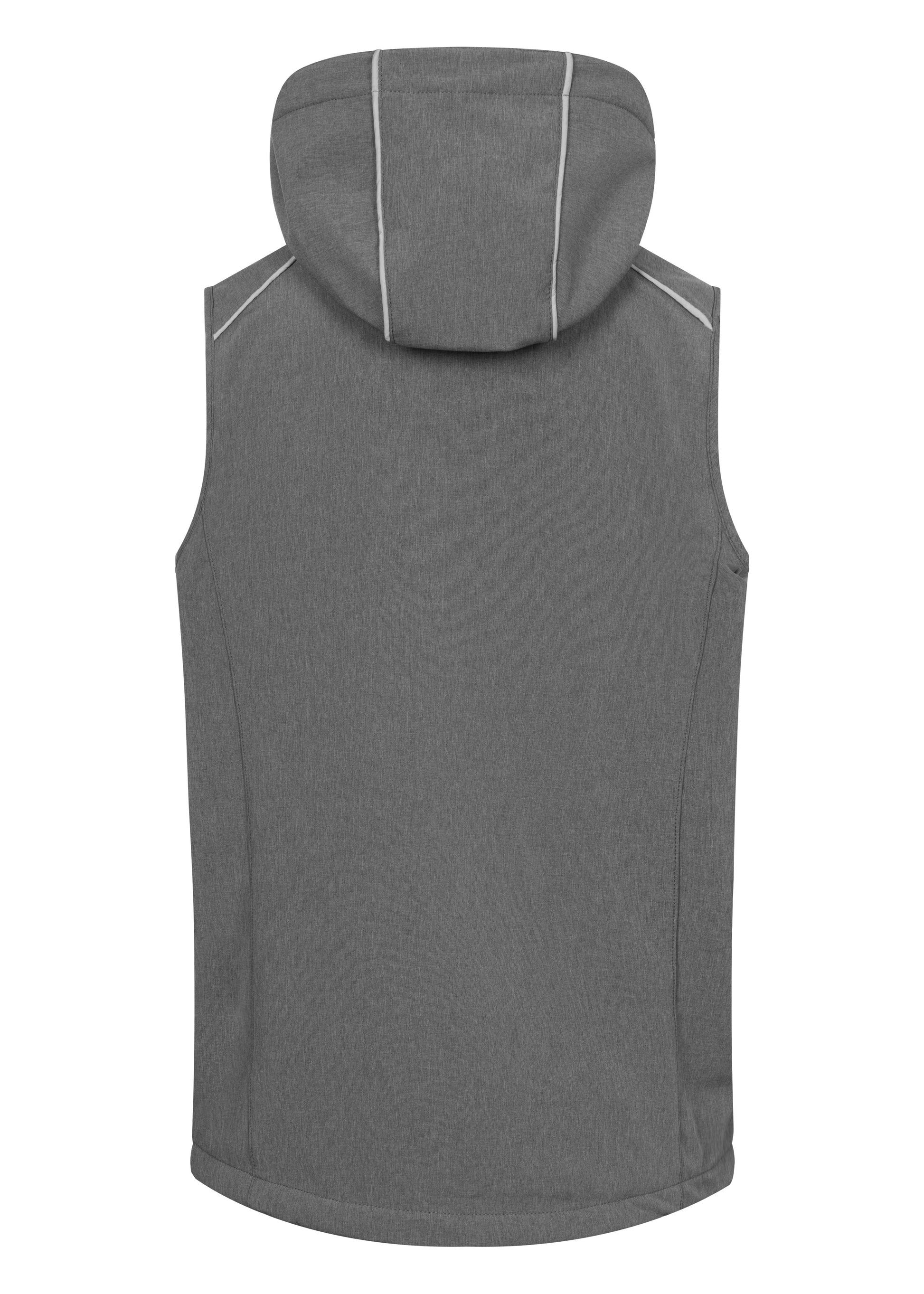 Bodywarmer en Softshell Avec Capuche - Heather Grey