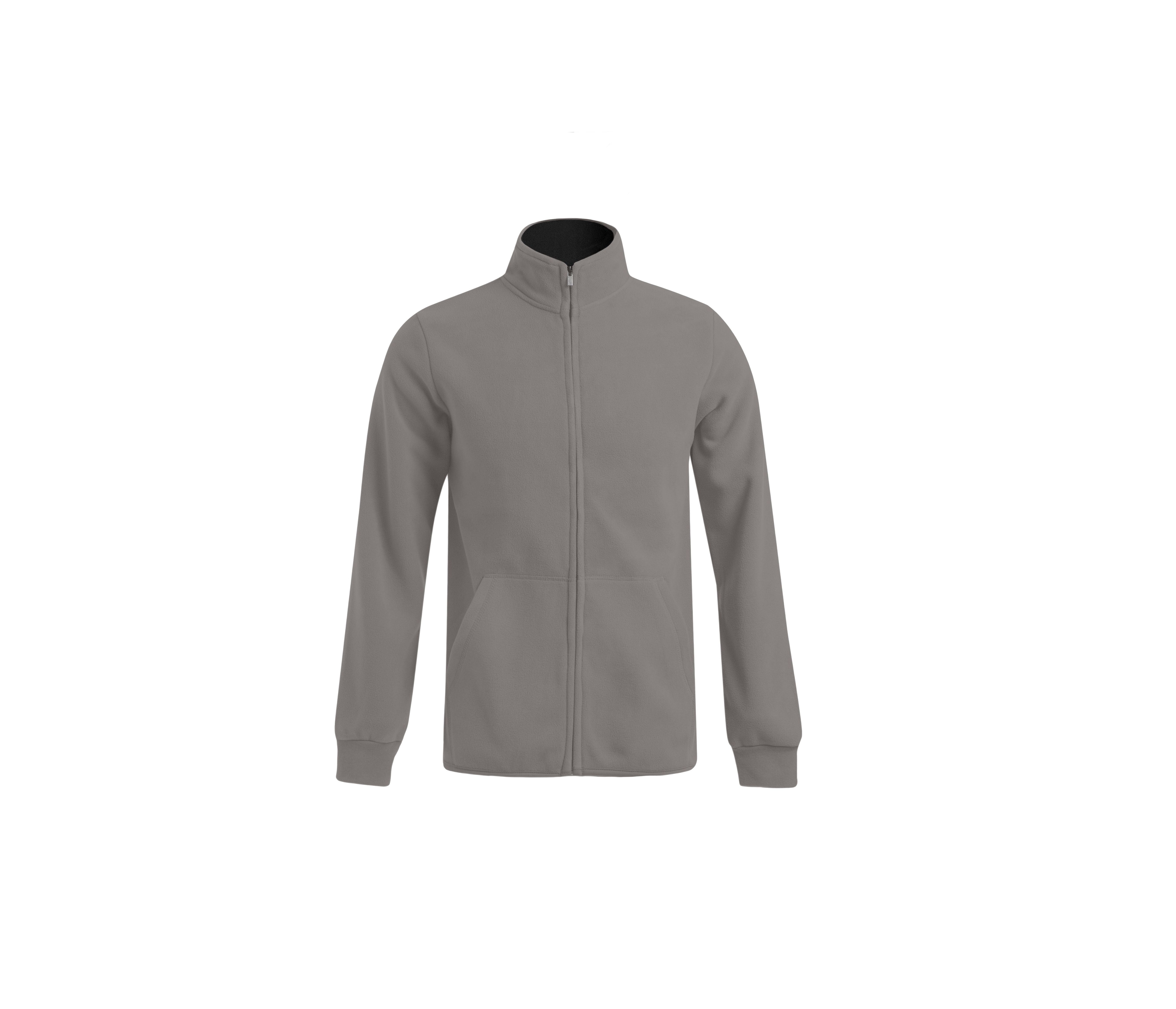 Veste Polaire Homme Épaisse - Light Grey / Black