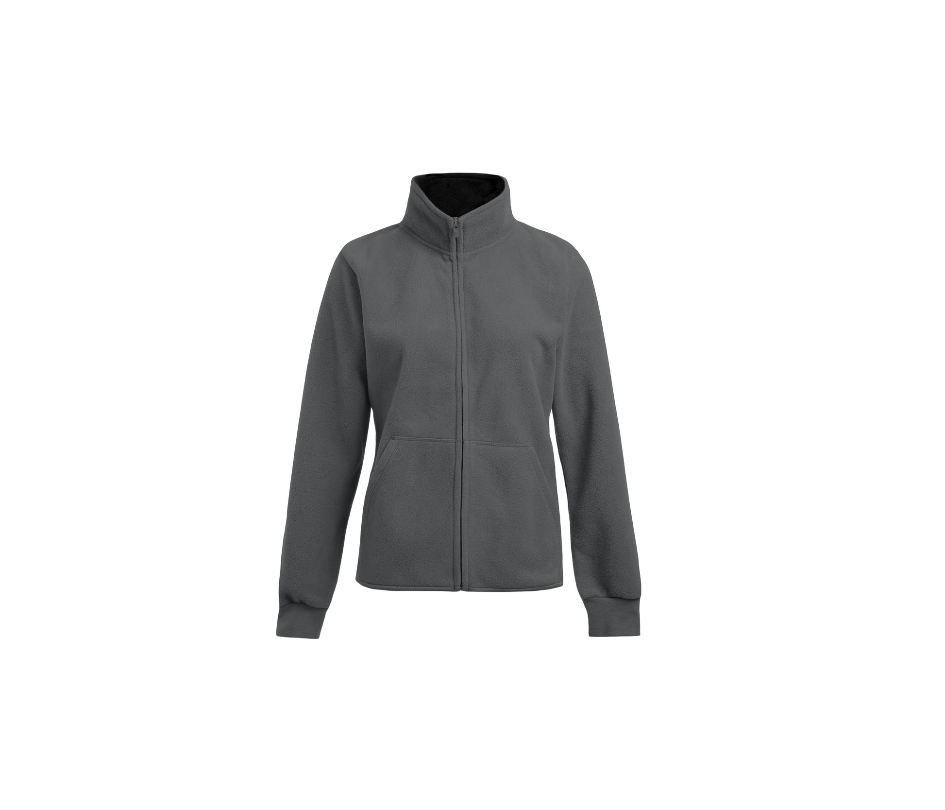 Veste Polaire Femme Épaisse - Light Grey / Black