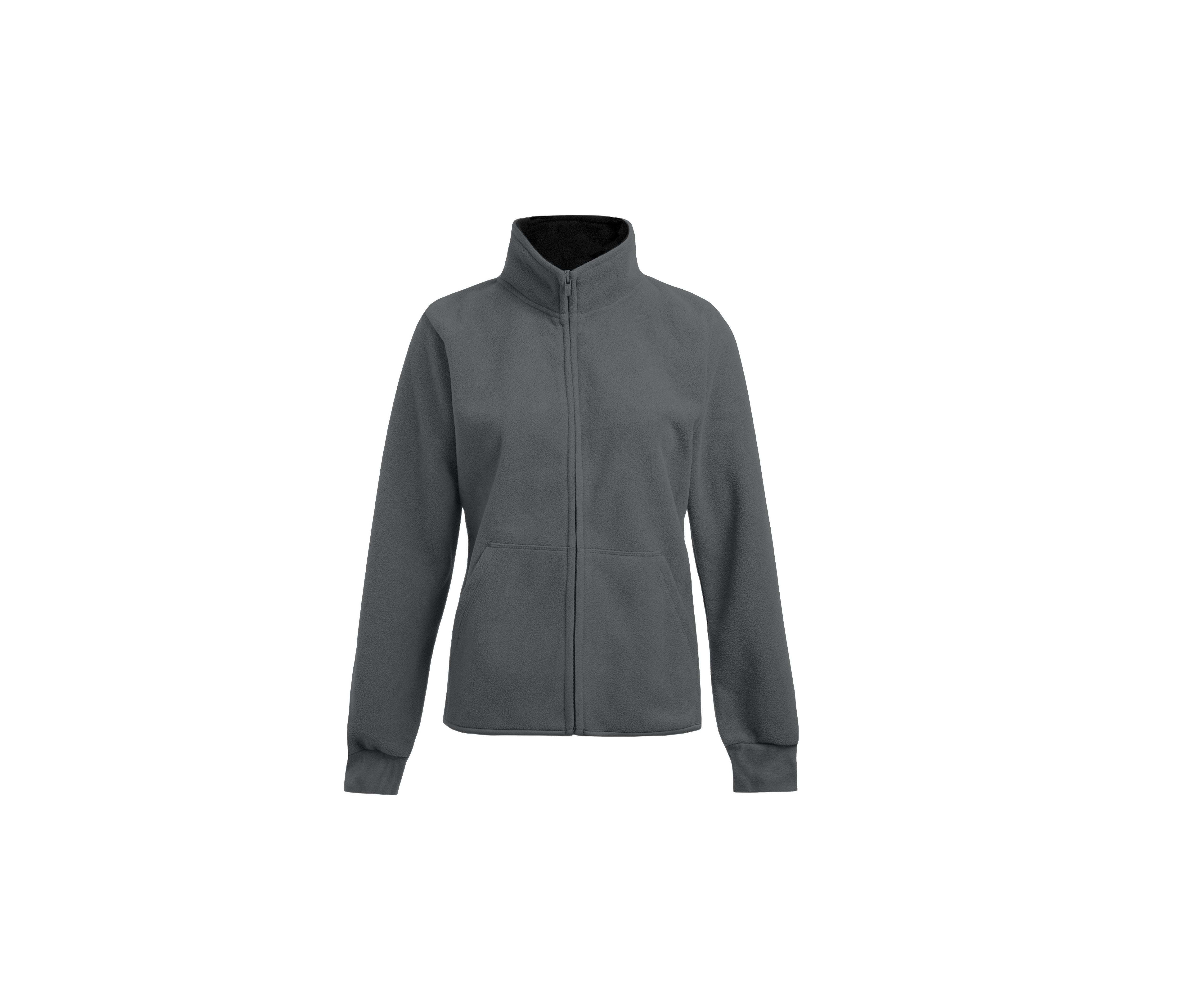 Veste Polaire Femme Épaisse - Light Grey / Black