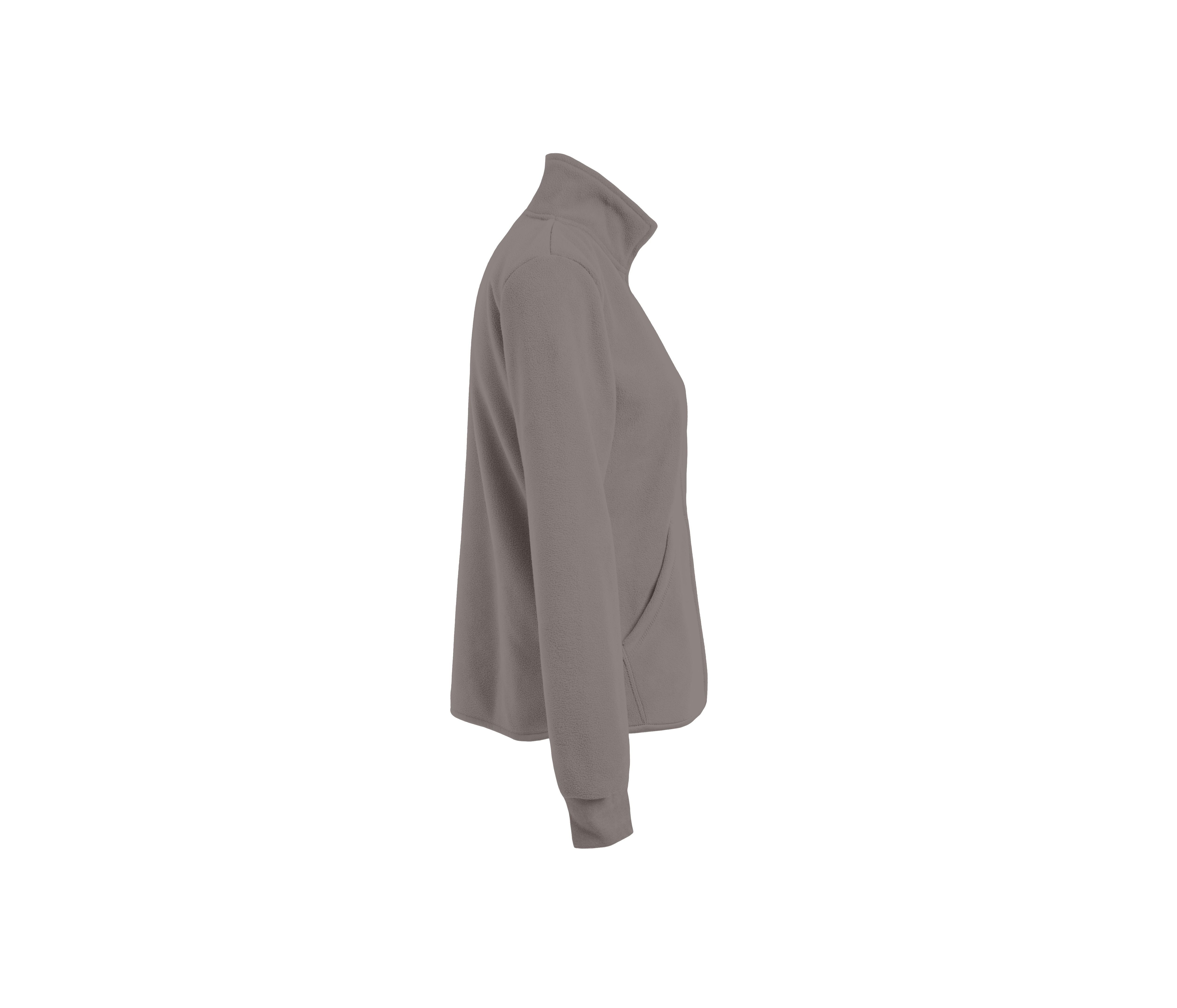 Veste Polaire Femme Épaisse - Light Grey / Black