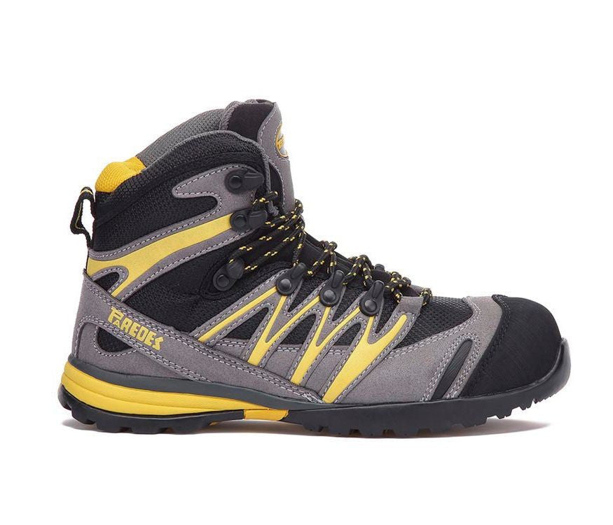 Bottines de Sécurité Sans Métal - Grey/black/yellow