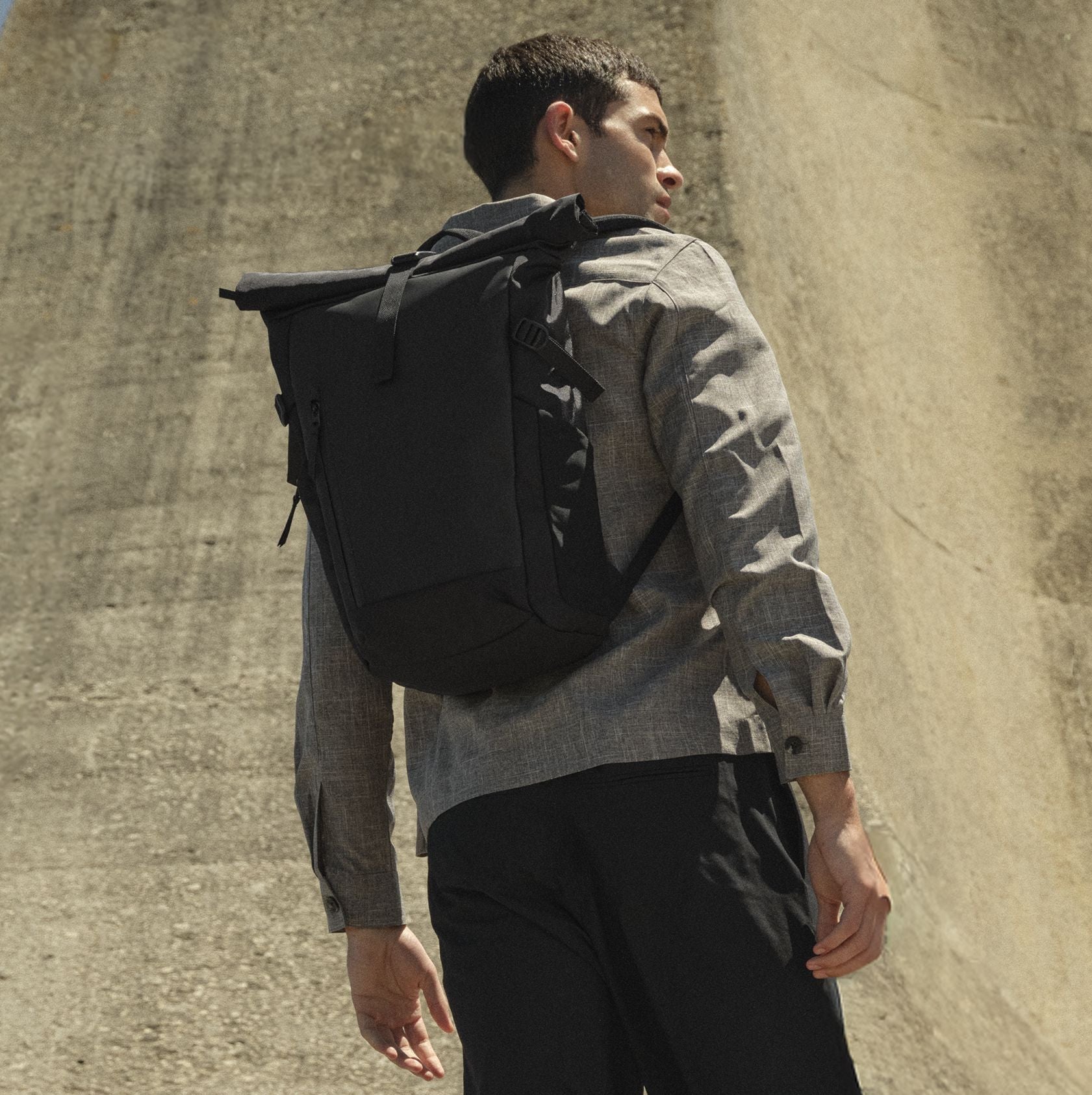 Sac à dos fermeture à enroulement