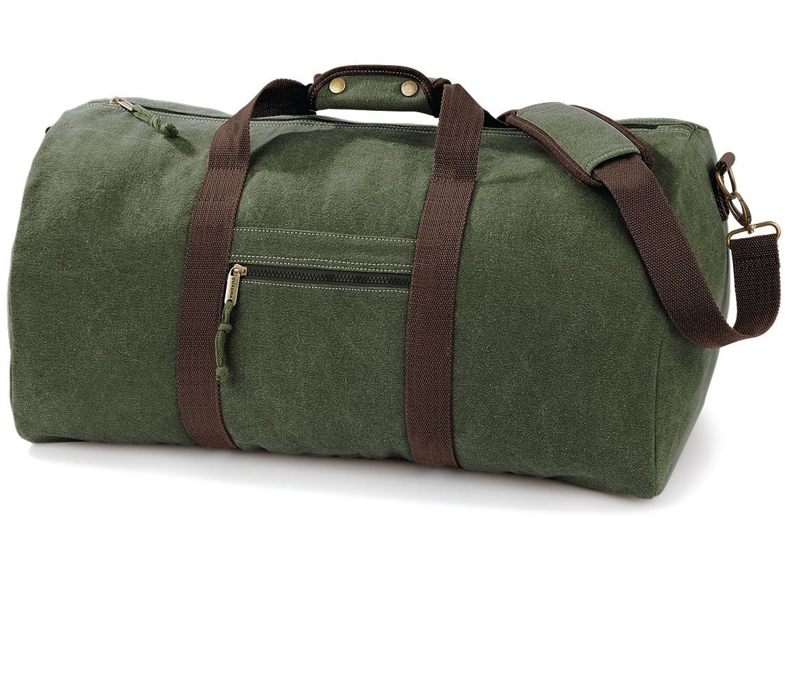 Sac de Voyage en Toile - Vintage Military Green