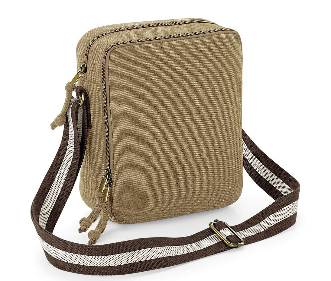 Mini Sacoche en Toile Vintage - Sahara