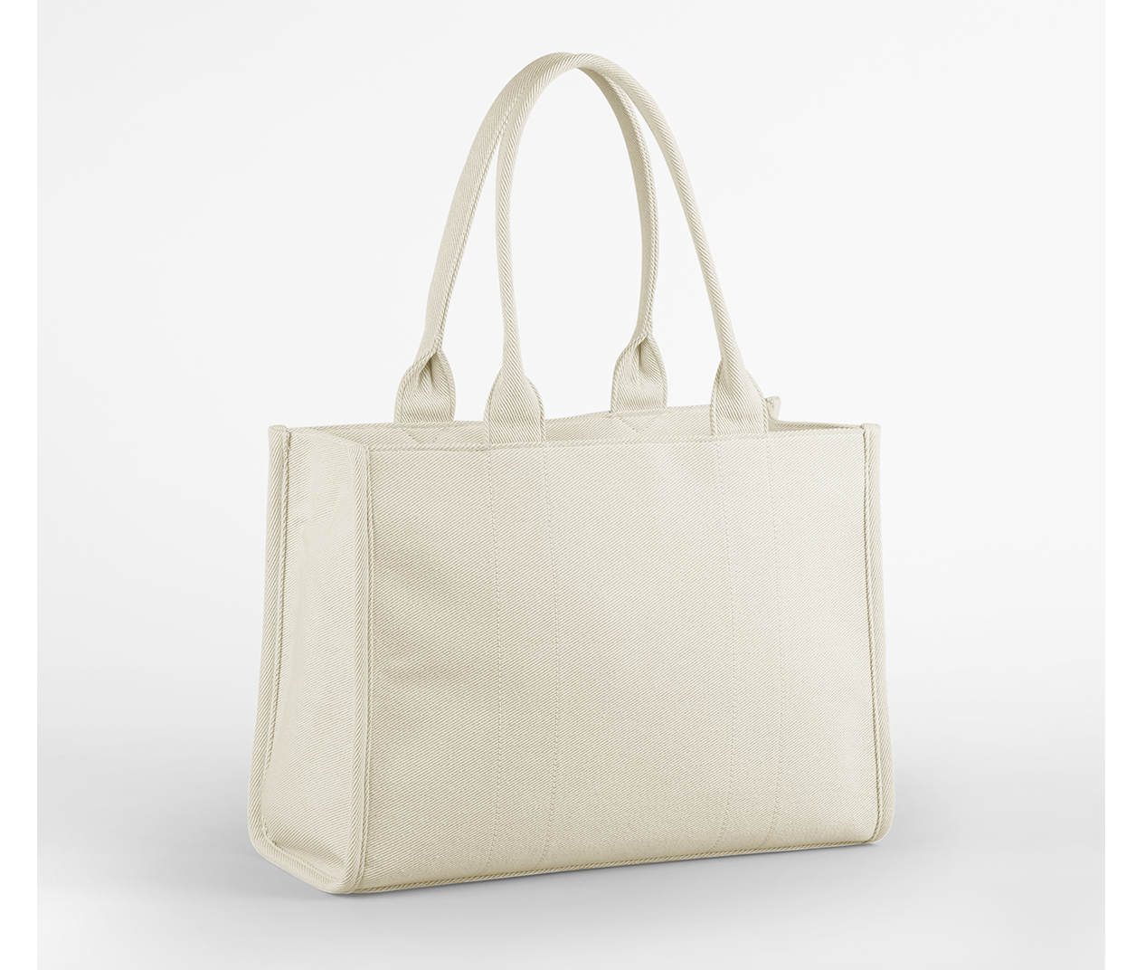 Large Tote Bag Bicolore - Natural