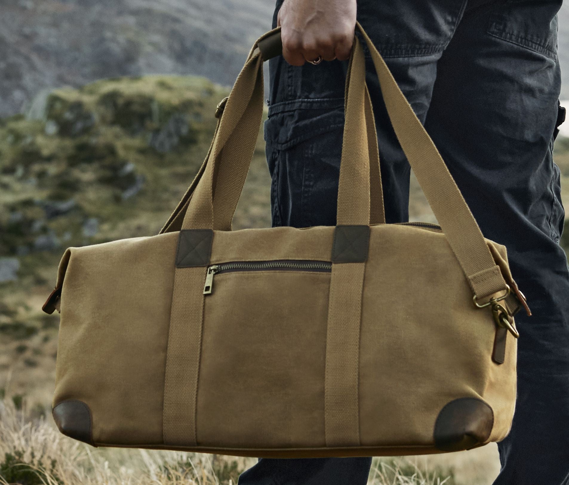 Sac fourre-tout en toile cirée traditionnel