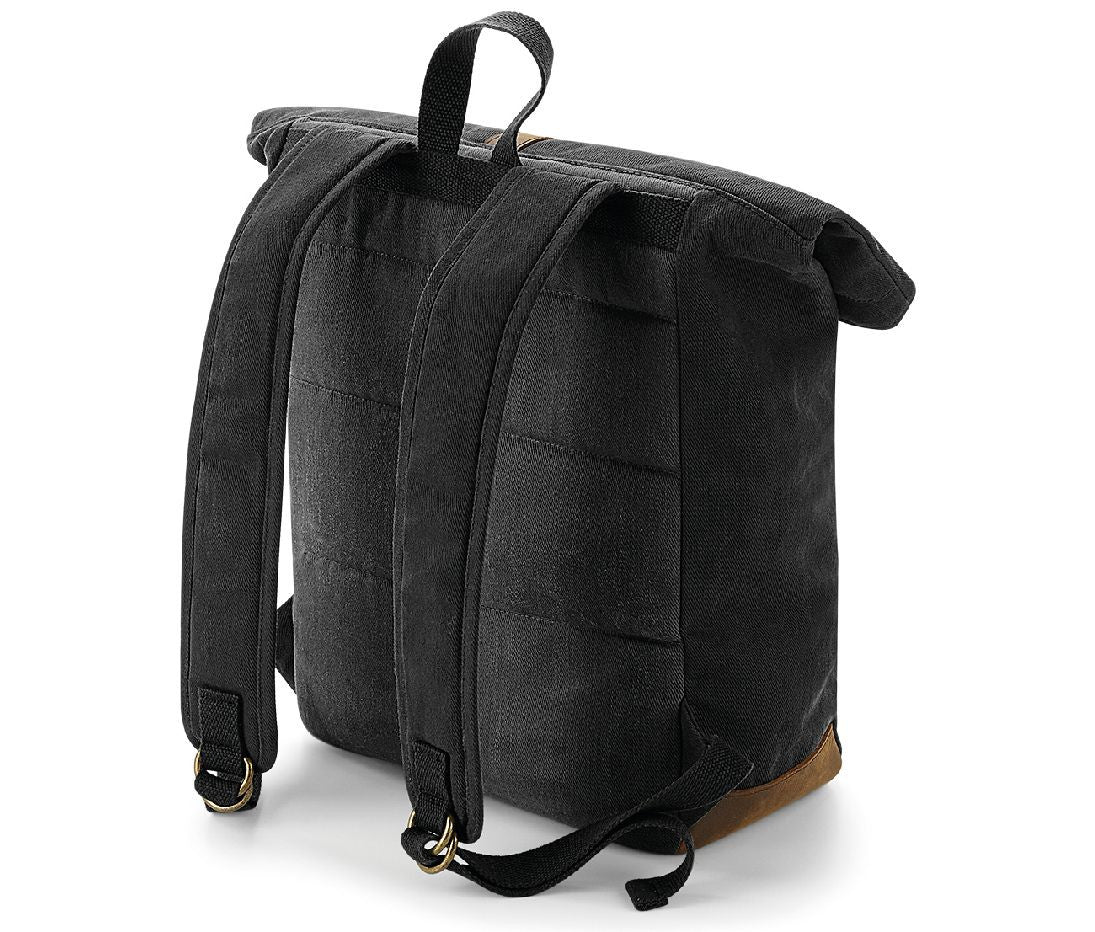 Sac à Dos en Toile Cirée Traditionnel - Black