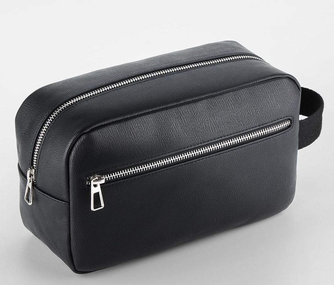 Trousse de Toilette en Simili Cuir - Black