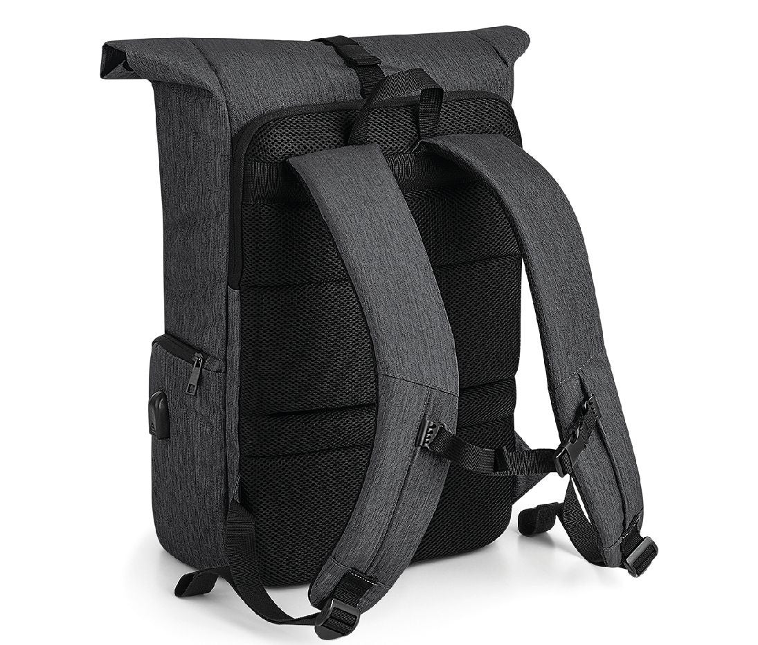 Sac à Dos Avec Rabat Enroulable et Chargeur Q-Tech - Granite