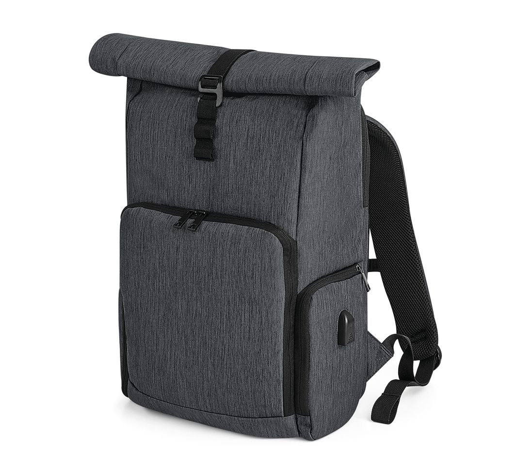 Sac à Dos Avec Rabat Enroulable et Chargeur Q-Tech - Granite