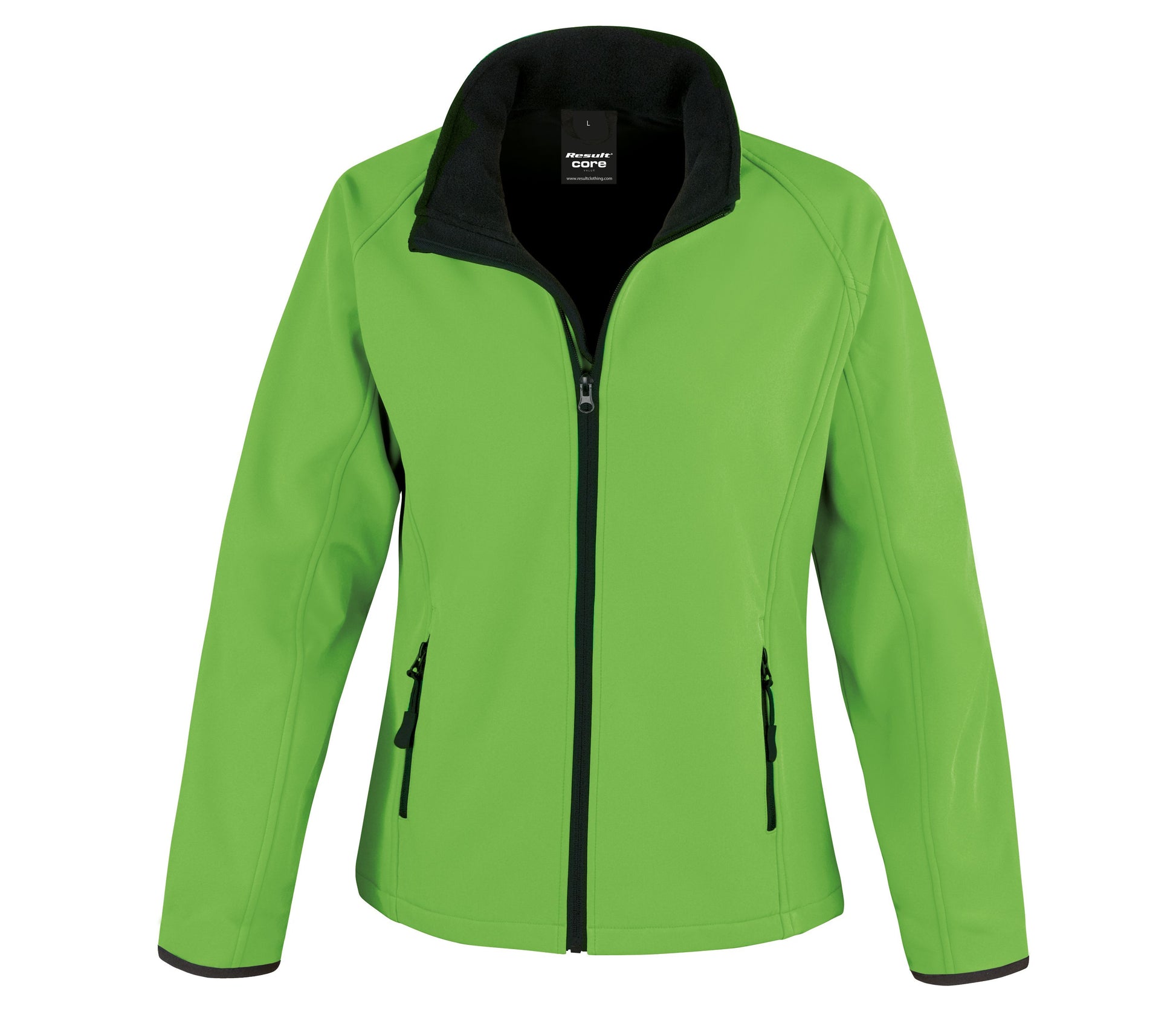 Veste Softshell Imprimable Femme - Vivid Green/black