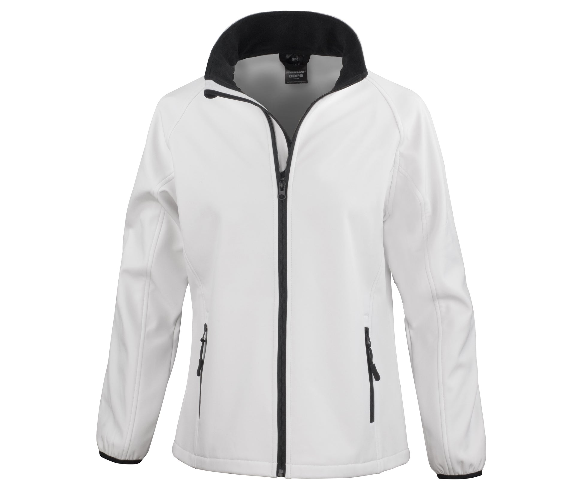 Veste Softshell Imprimable Femme - White/black
