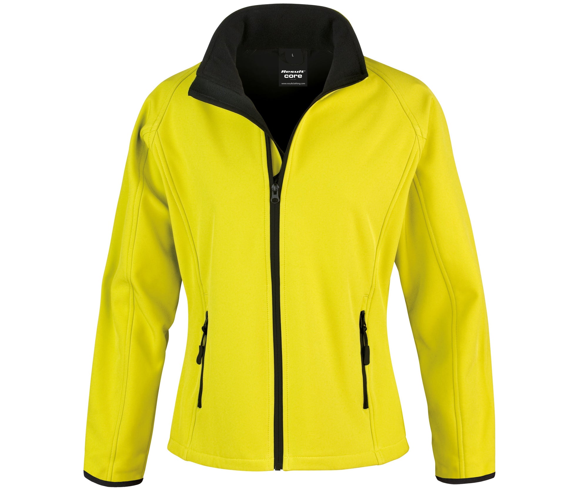 Veste Softshell Imprimable Femme - Yellow/black