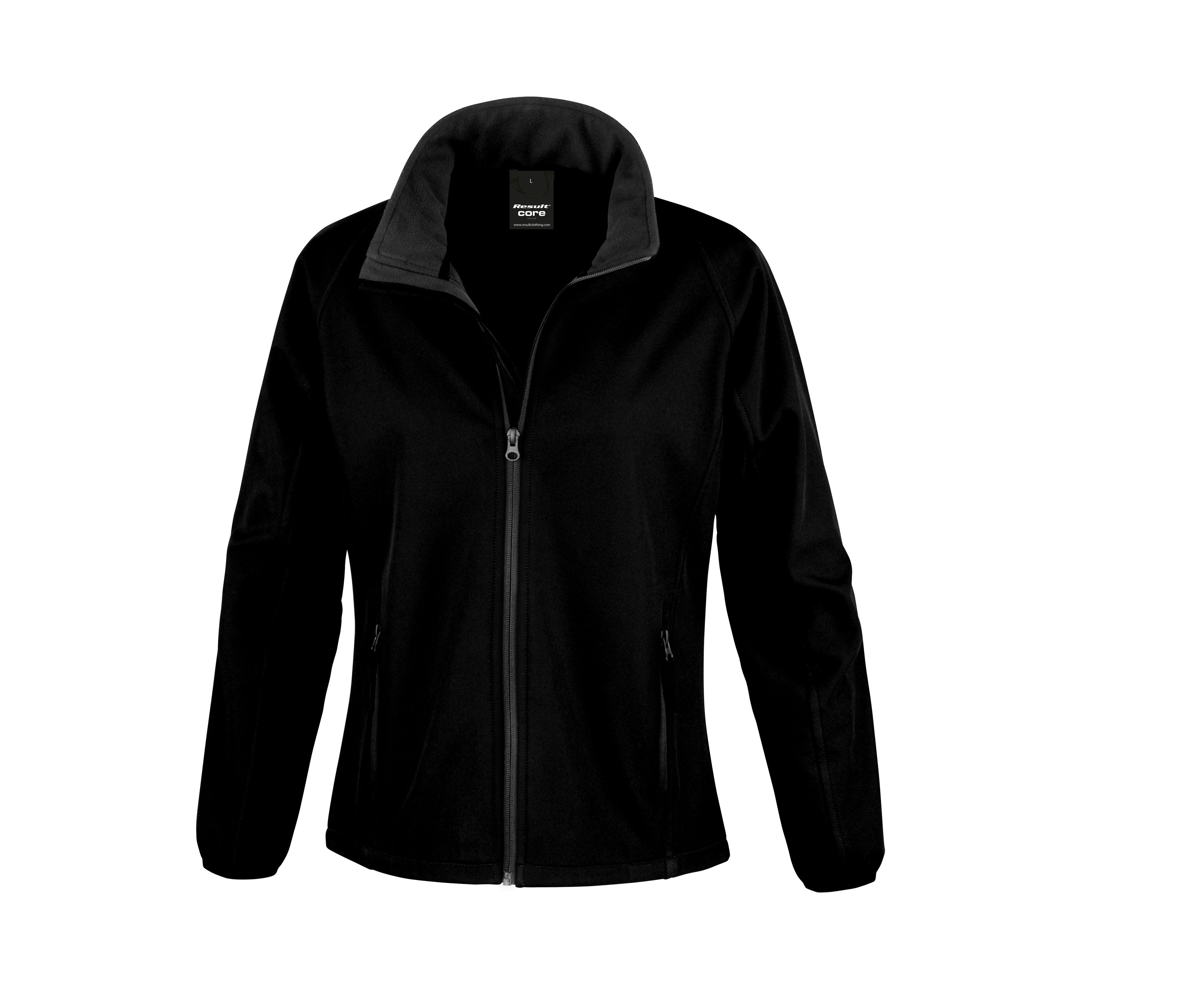 Veste Softshell Imprimable Femme - Black/black