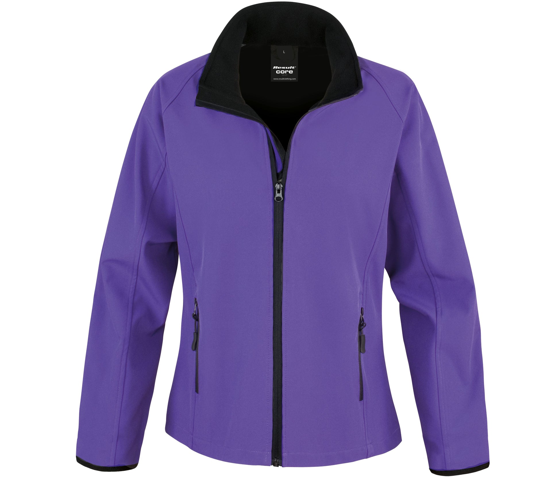 Veste Softshell Imprimable Femme - Purple/black