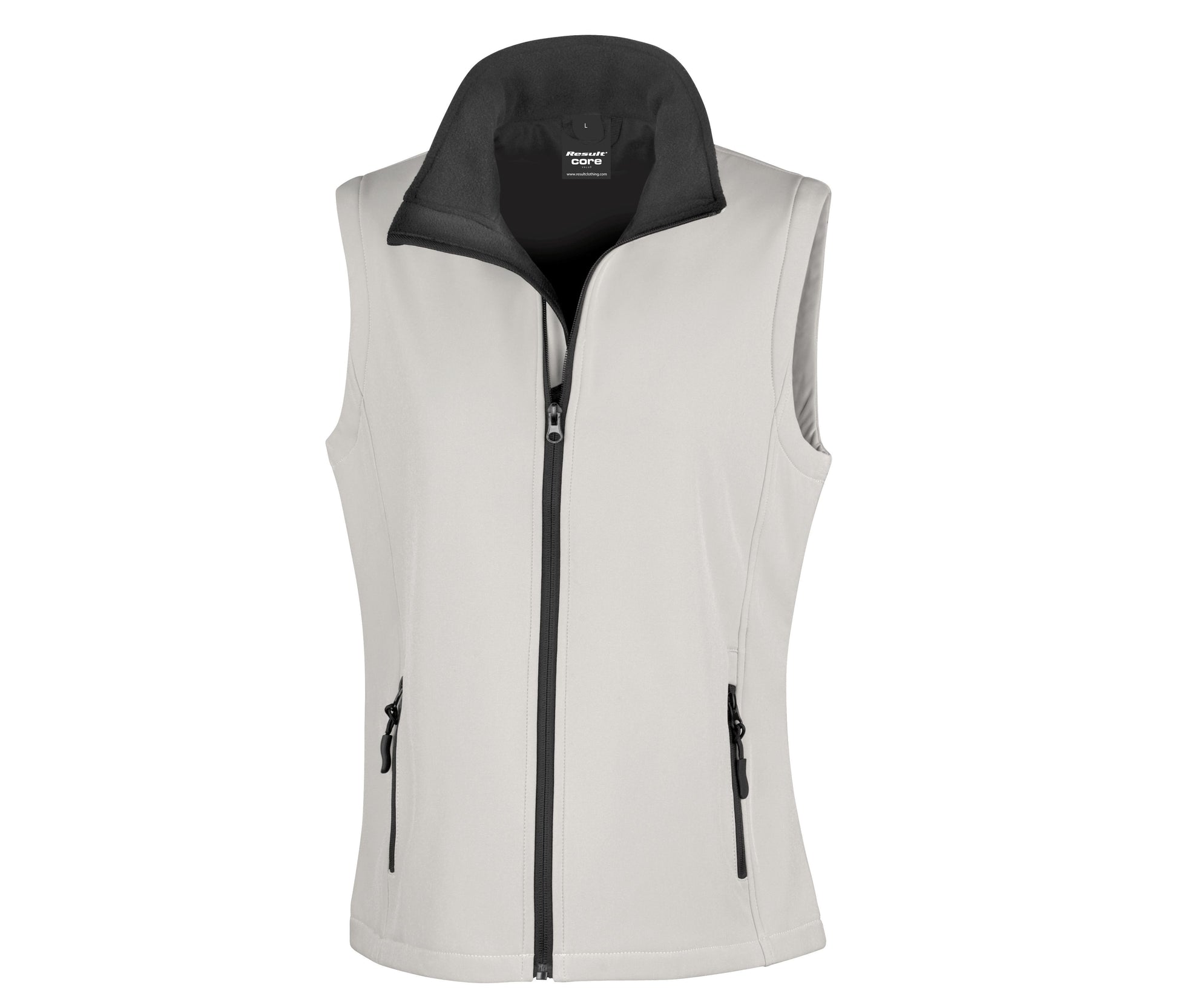 Bodywarmer Softshell Imprimable Femme - White/black