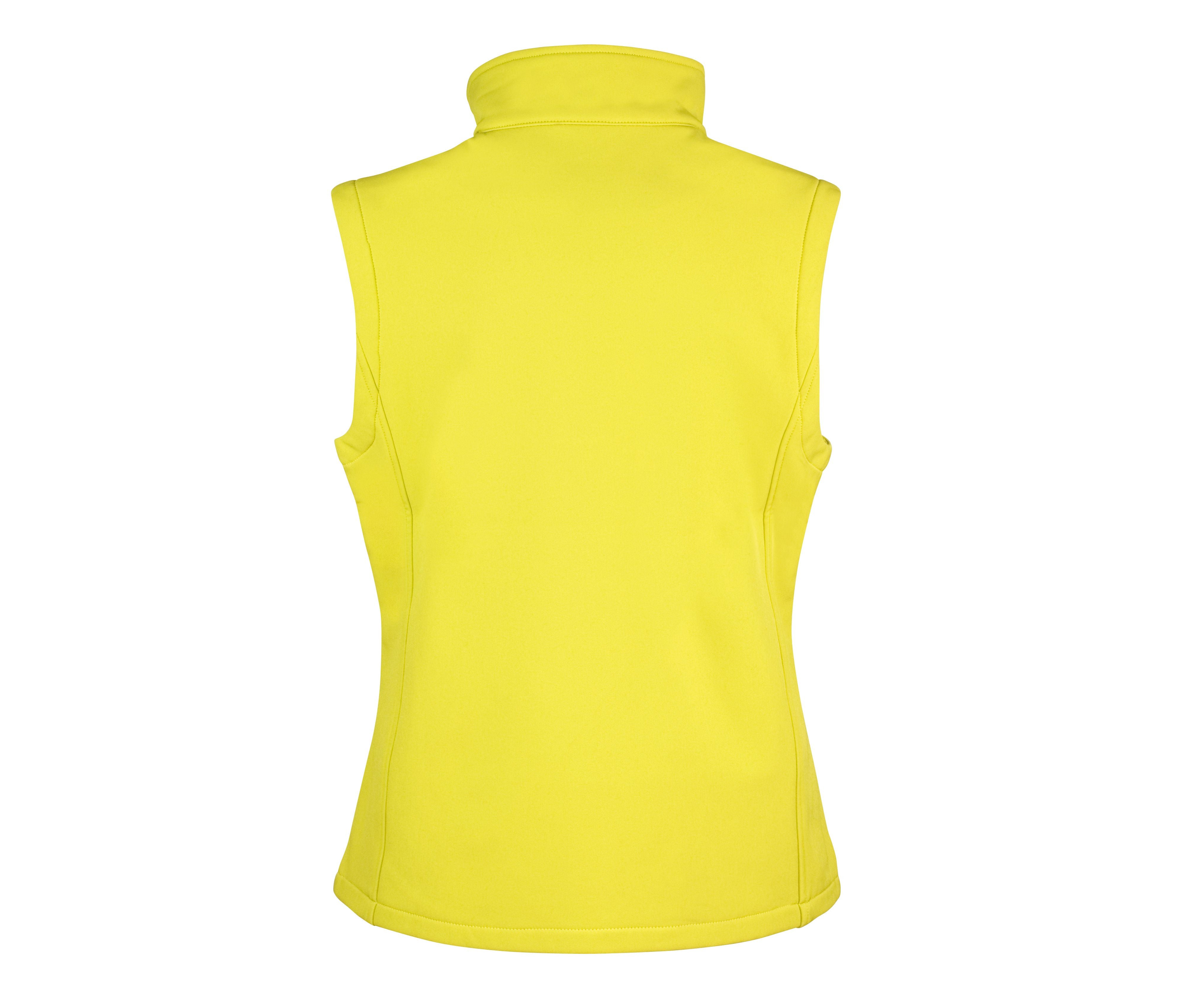 Bodywarmer Softshell Imprimable Femme - Yellow/black
