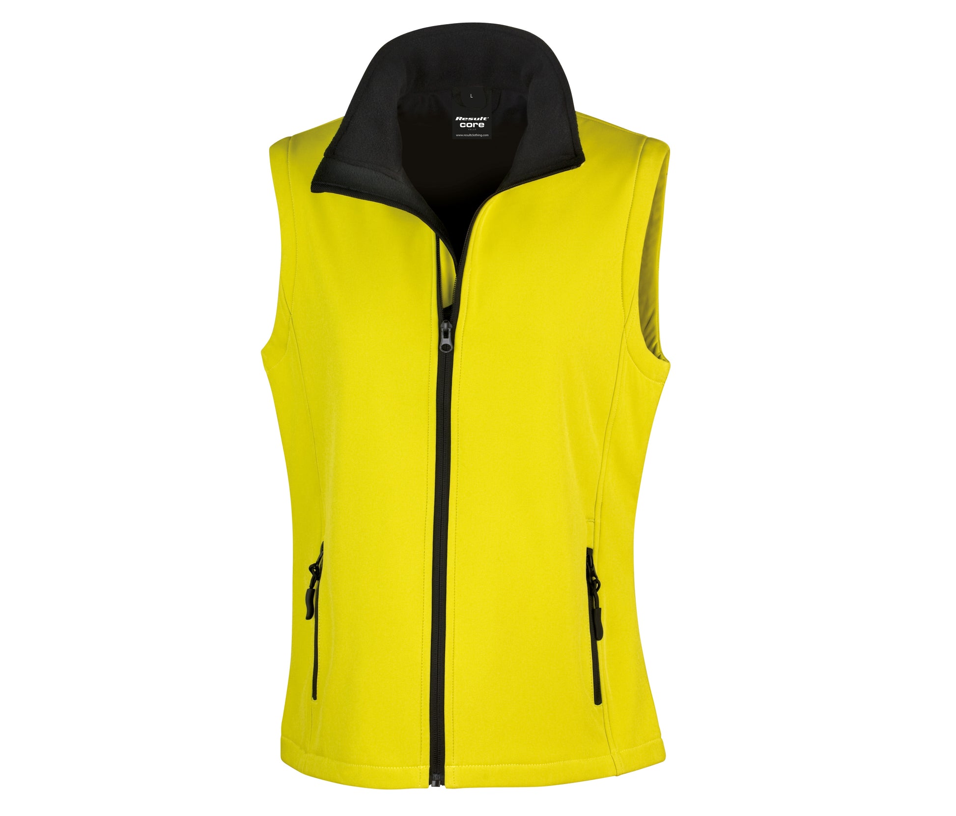Bodywarmer Softshell Imprimable Femme - Yellow/black