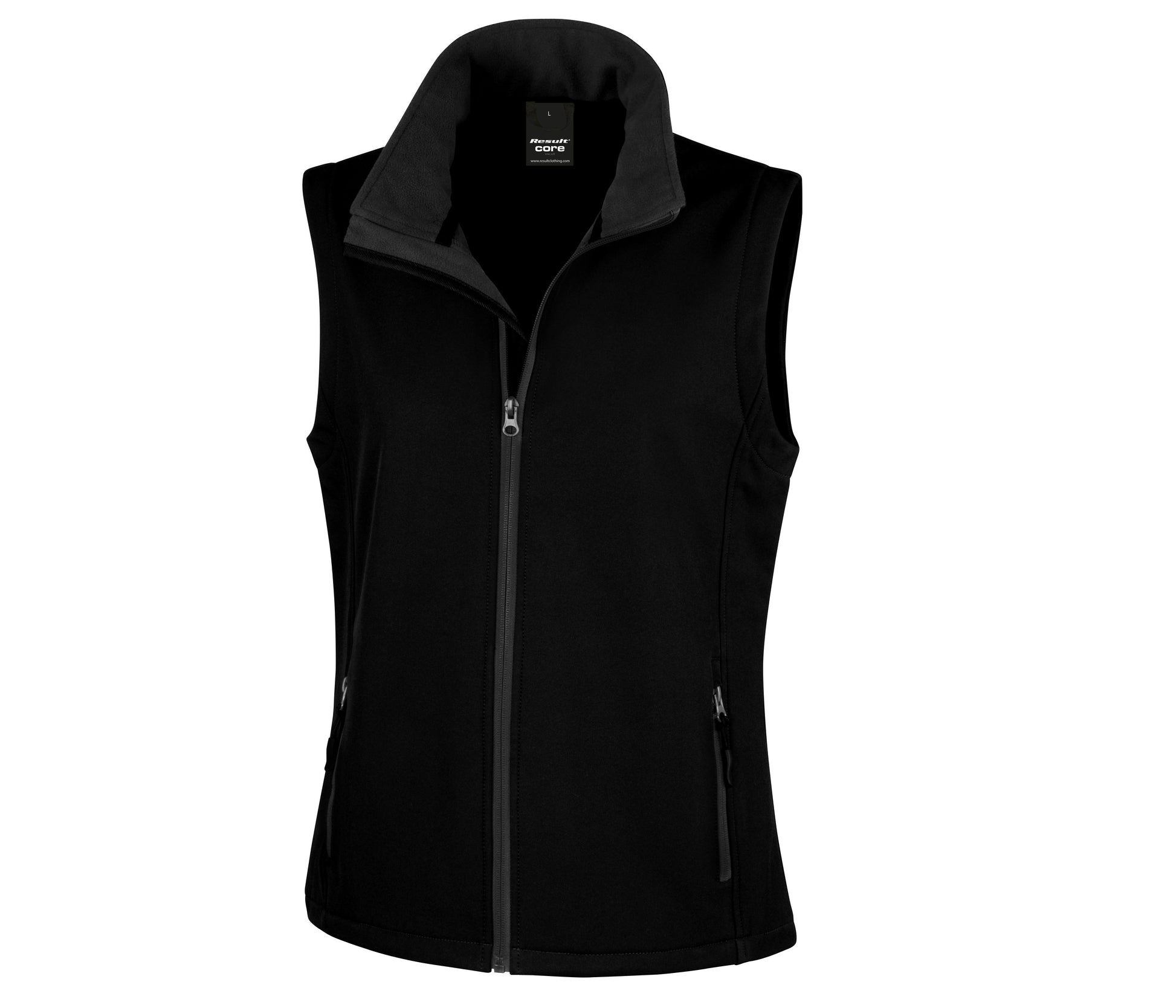 Bodywarmer Softshell Imprimable Femme - Black/black