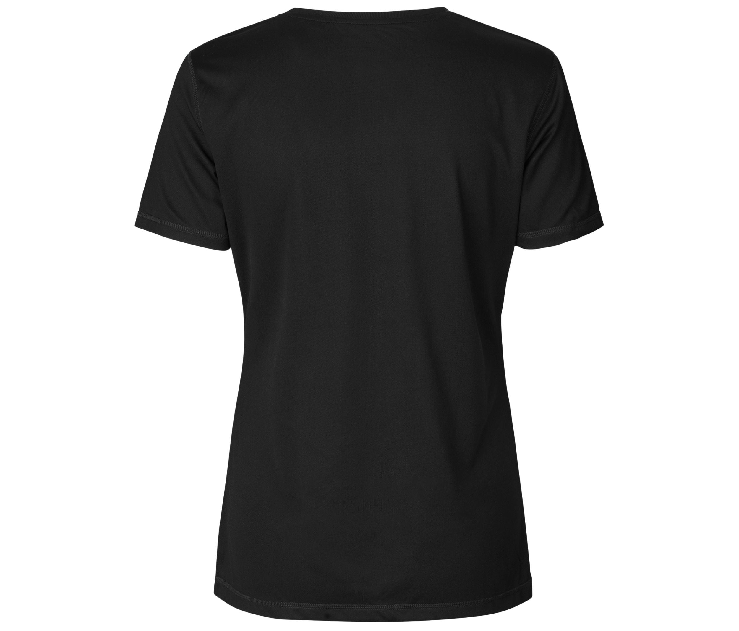 Tee-Shirt Respirant Femme en Polyester Recyclé - Black