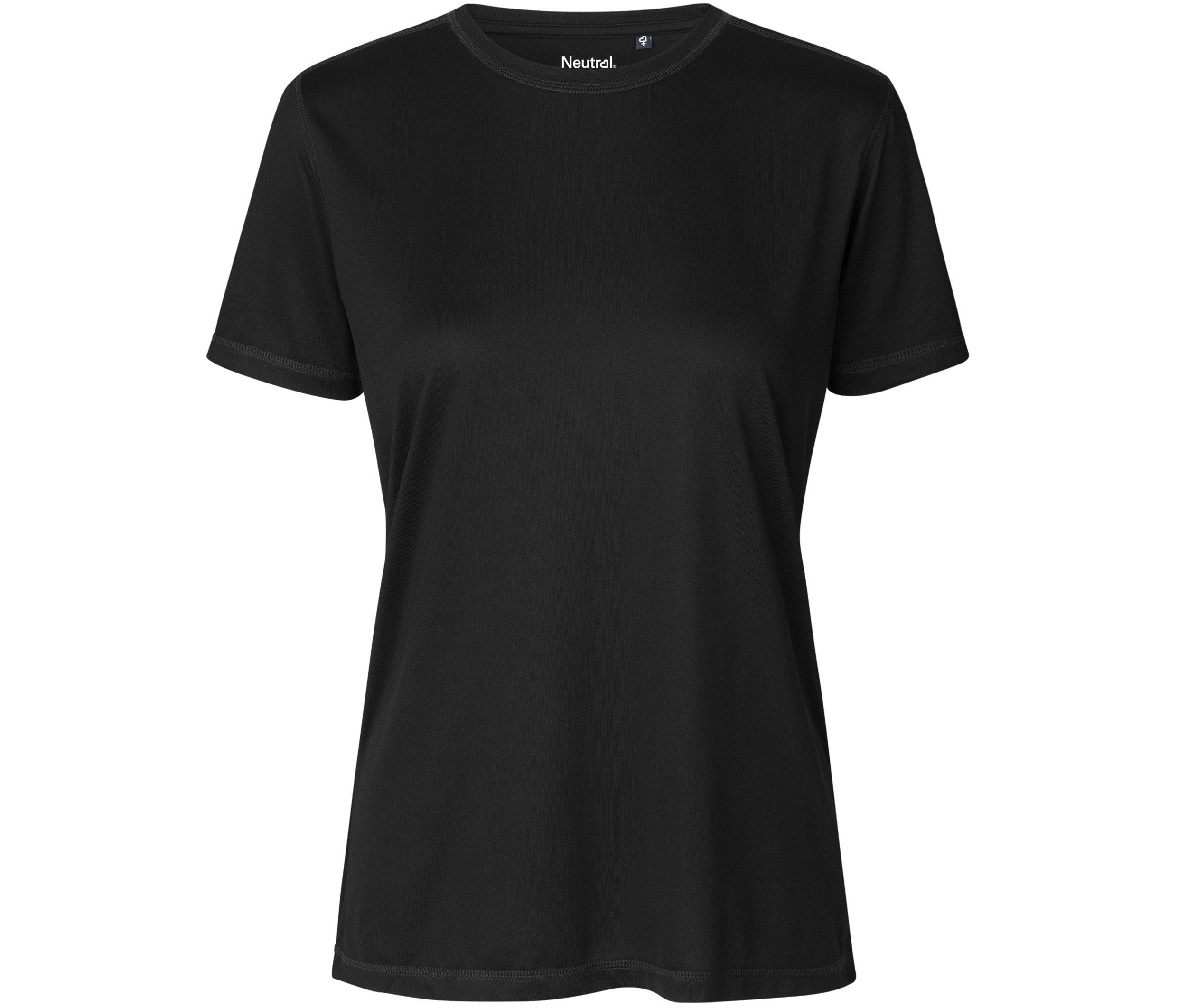 Tee-Shirt Respirant Femme en Polyester Recyclé - Black