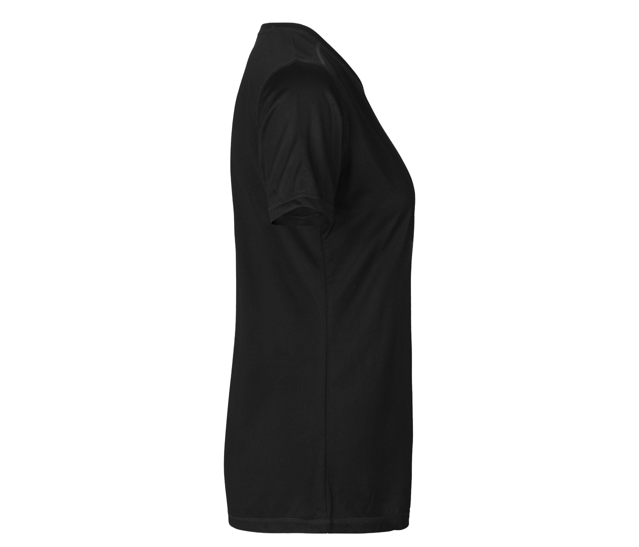 Tee-Shirt Respirant Femme en Polyester Recyclé - Black