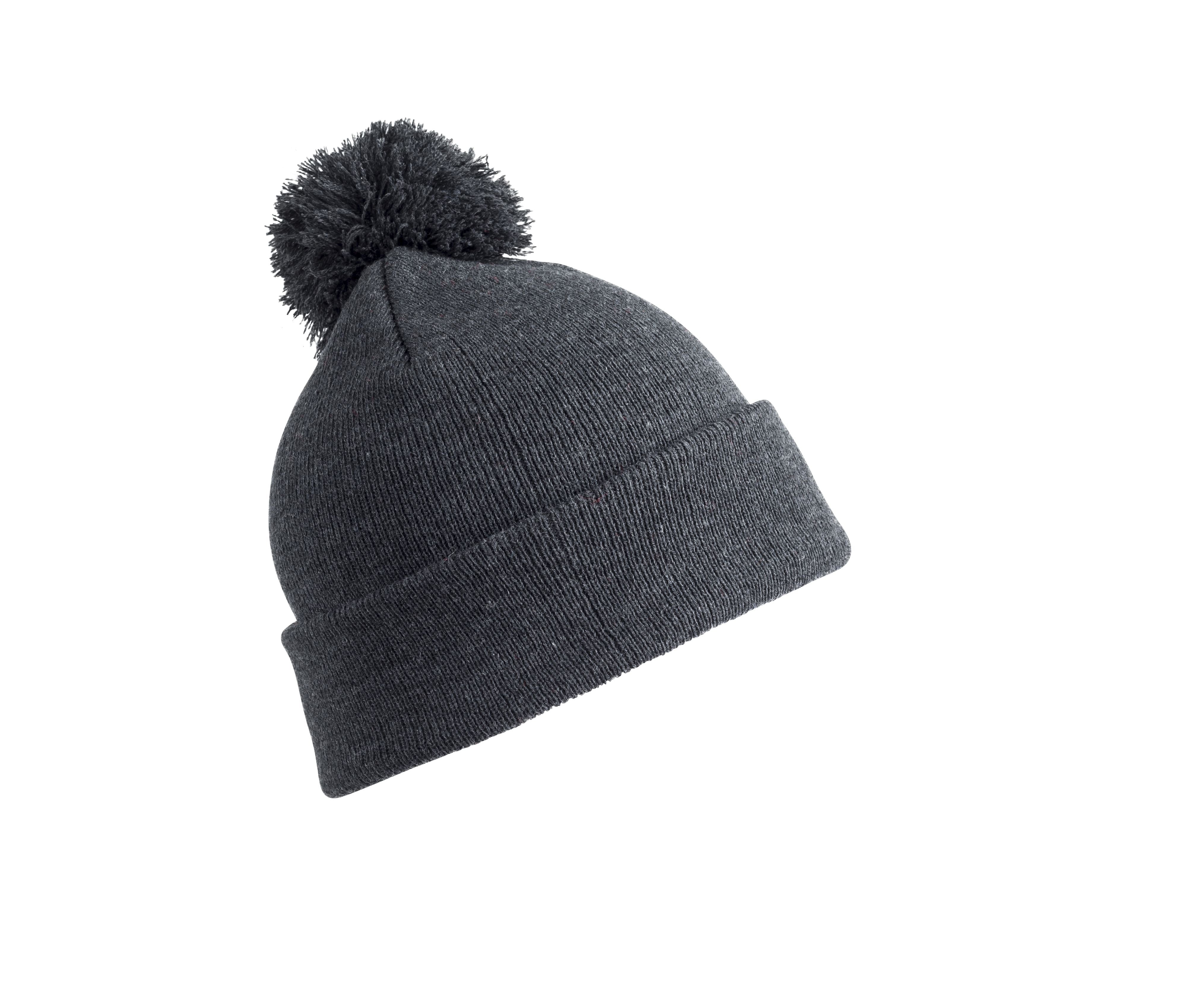 Bonnet Avec Pompon - Grey
