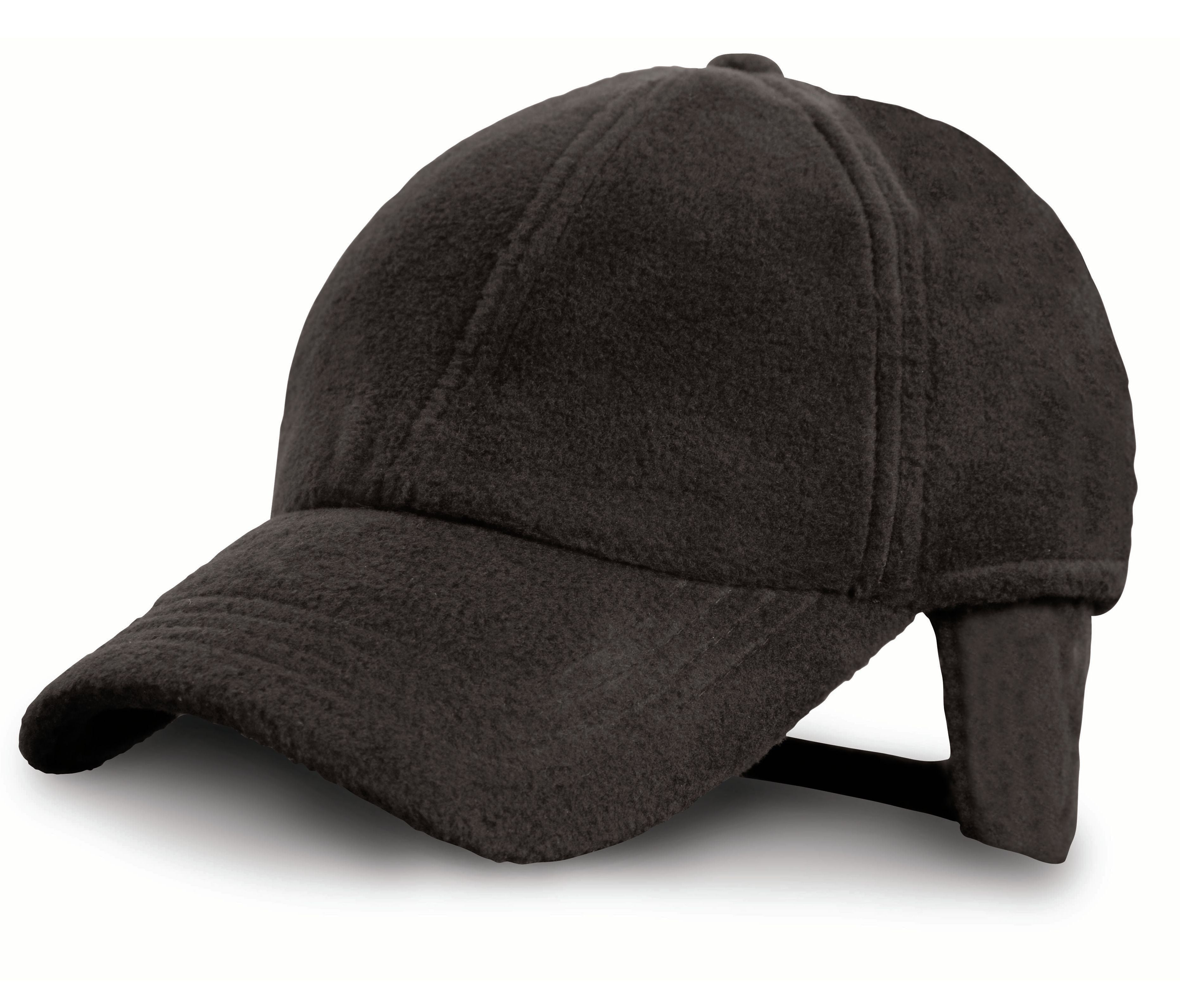 Casquette Polaire Cache Oreilles - Black