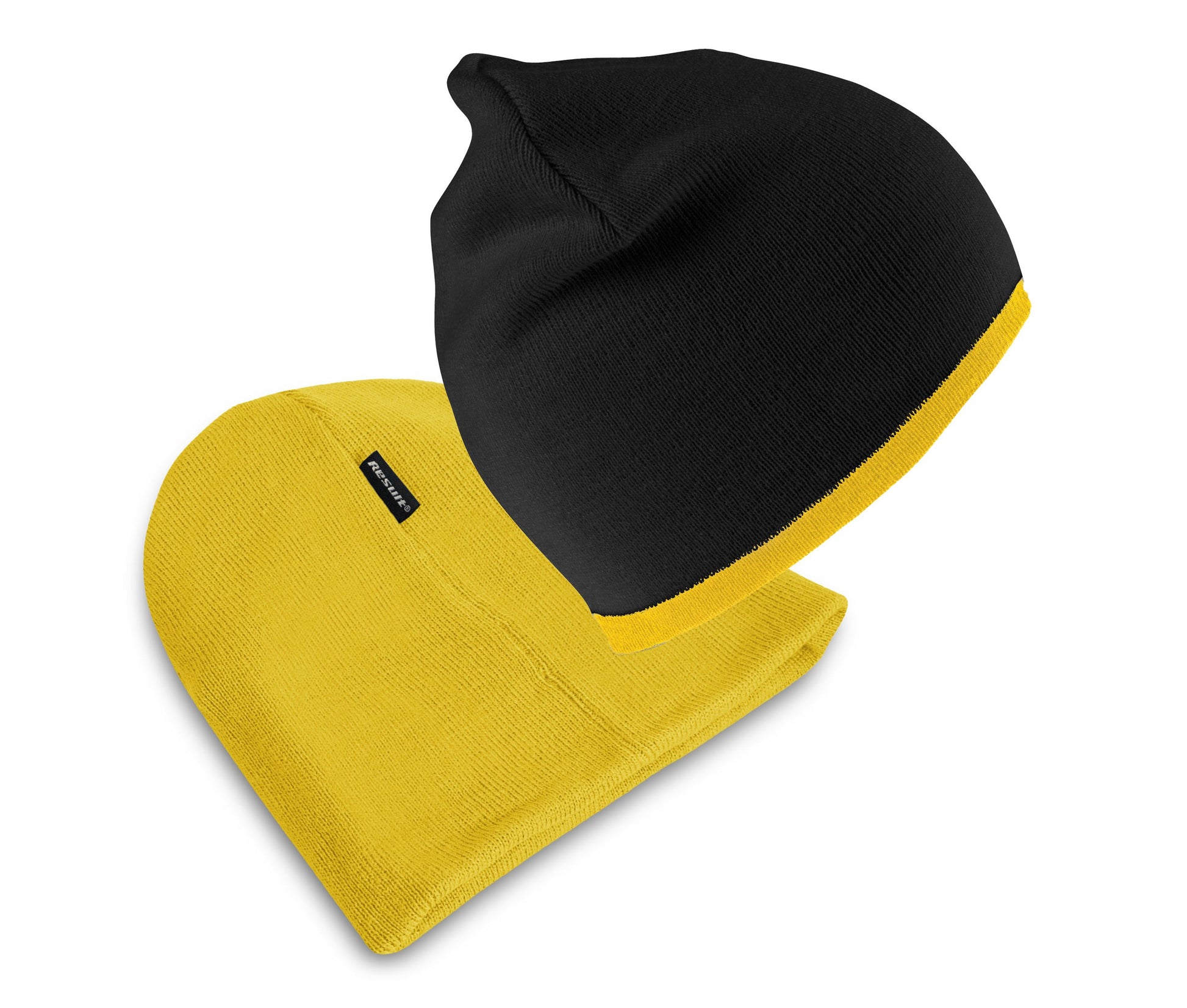Bonnet Réversible - Black/yellow