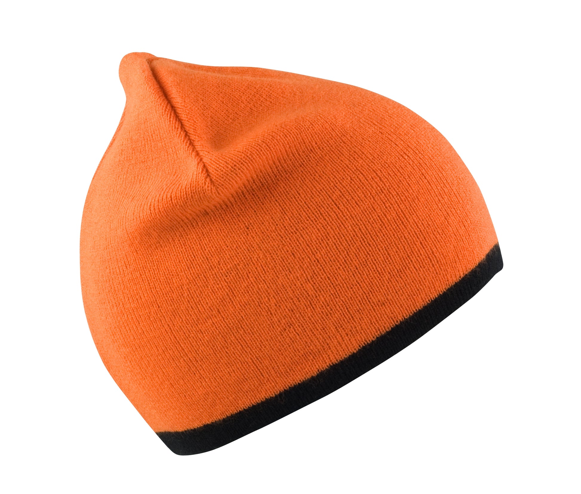 Bonnet Réversible - Bright Orange/black