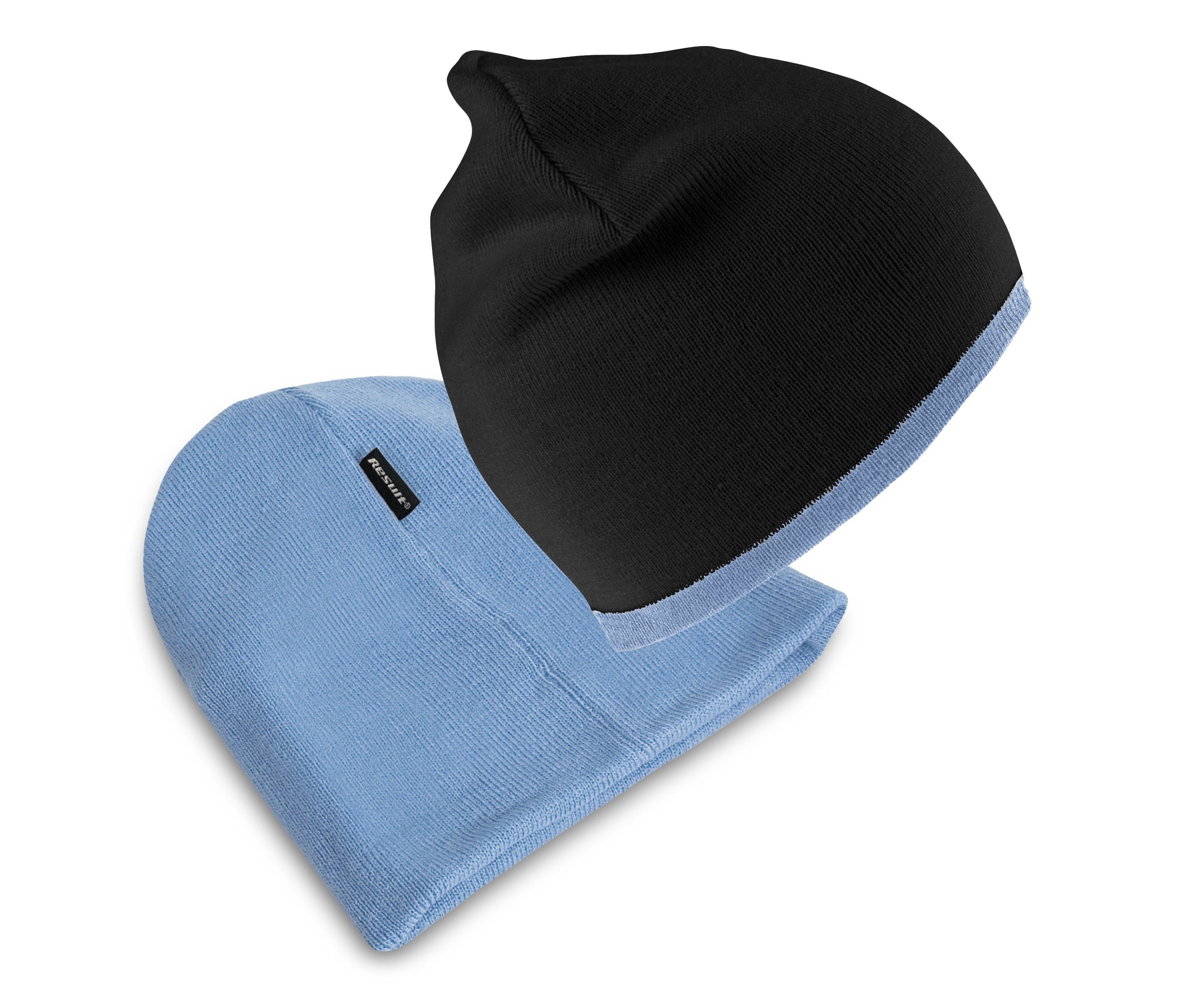 Bonnet Réversible - Black/sky