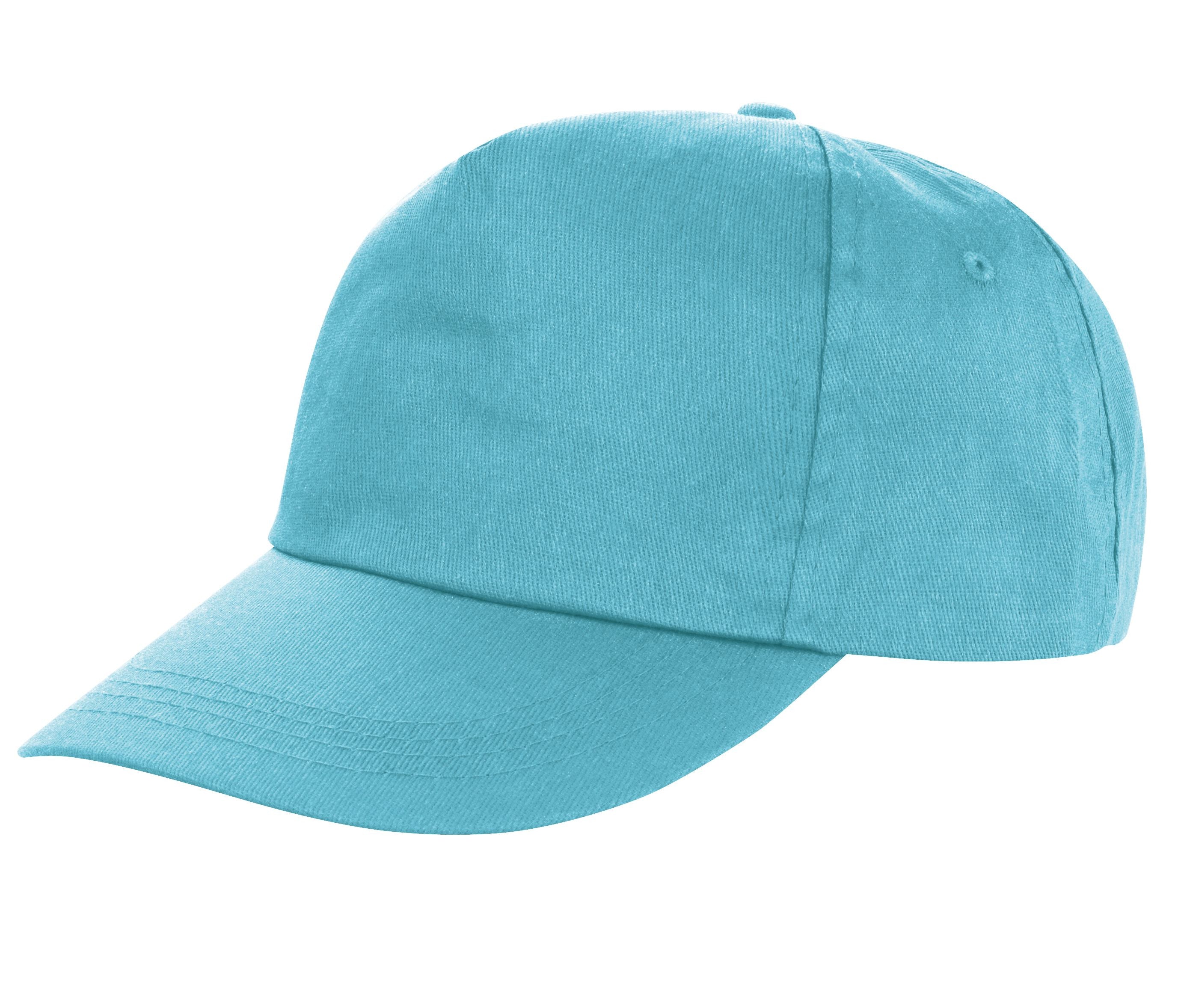 Casquette Polyester 5 Pans - Aqua