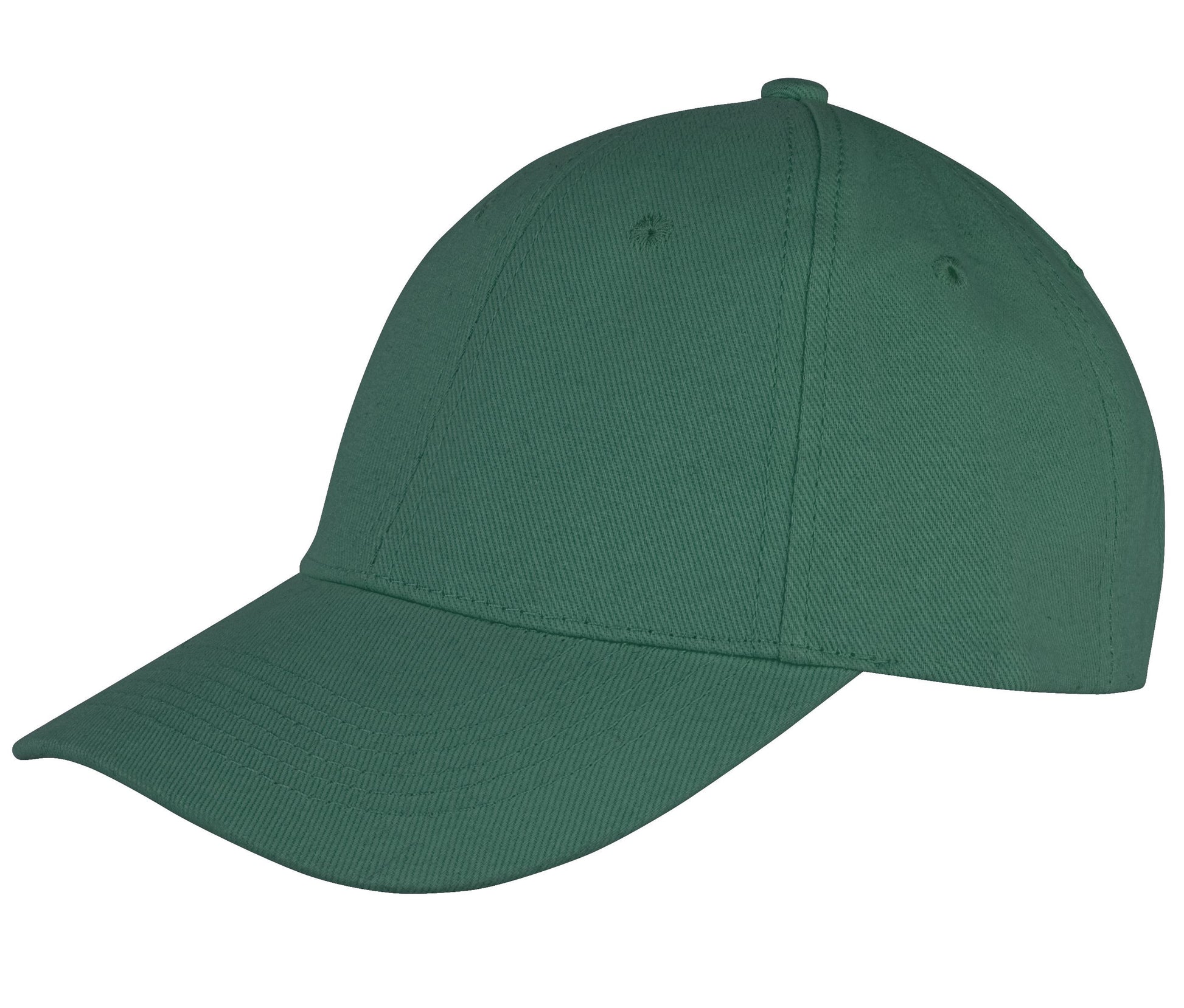 Casquette Basse Coton 6 Pans - Bottle Green