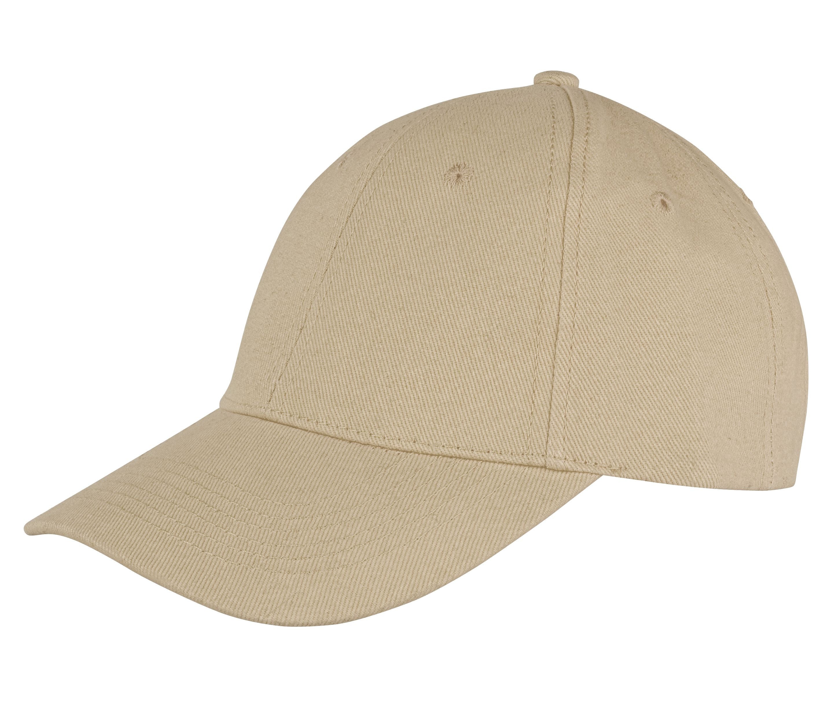 Casquette Basse Coton 6 Pans - Khaki