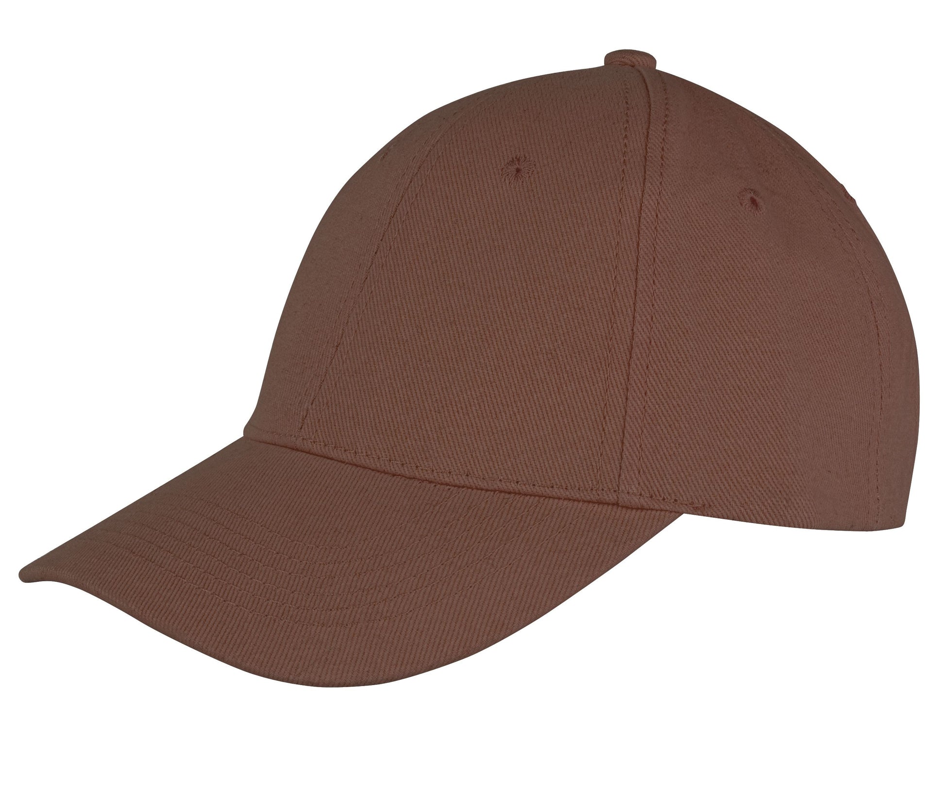Casquette Basse Coton 6 Pans - Chocolate Brown