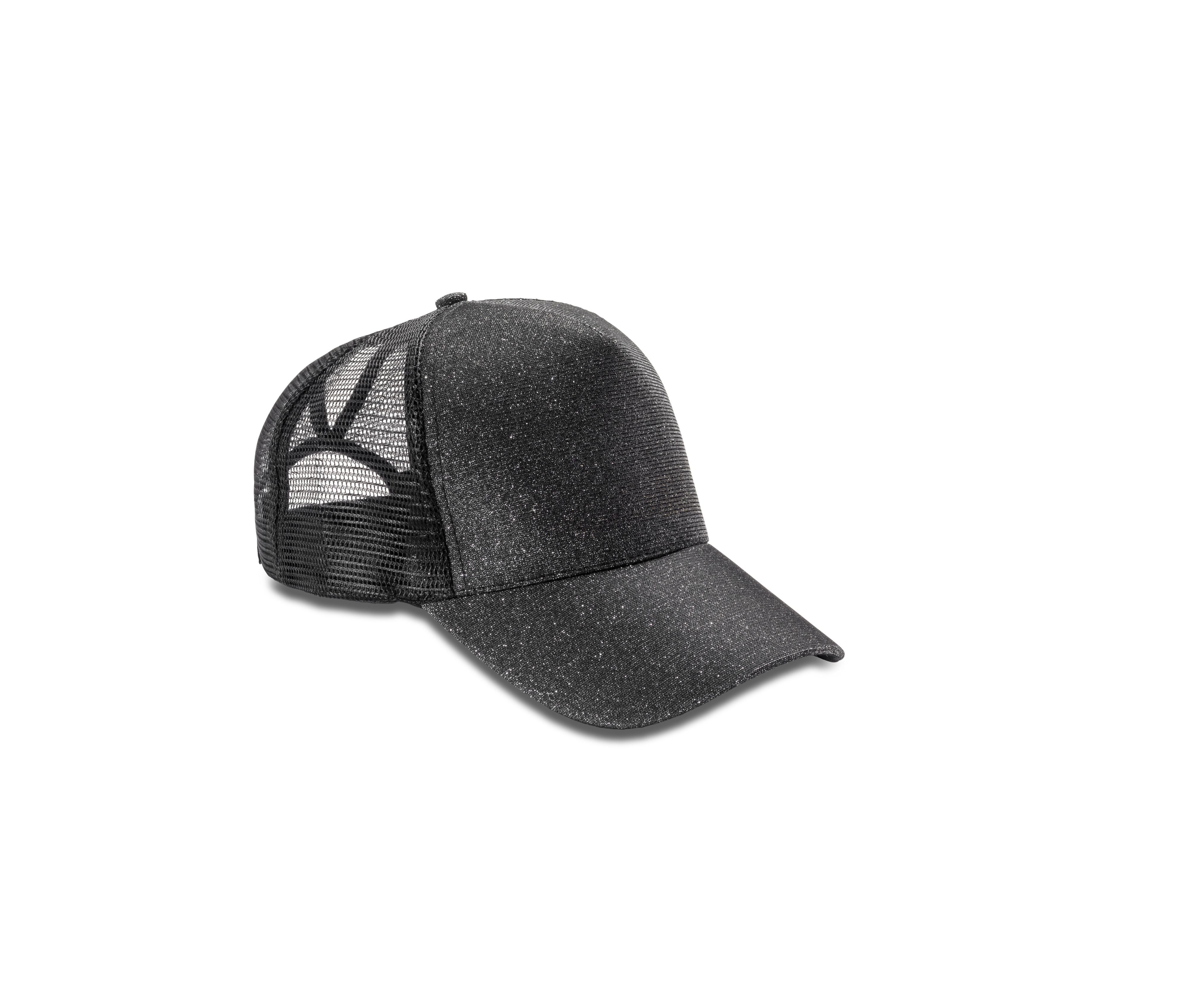 Casquette Américaine Pailletée - Black