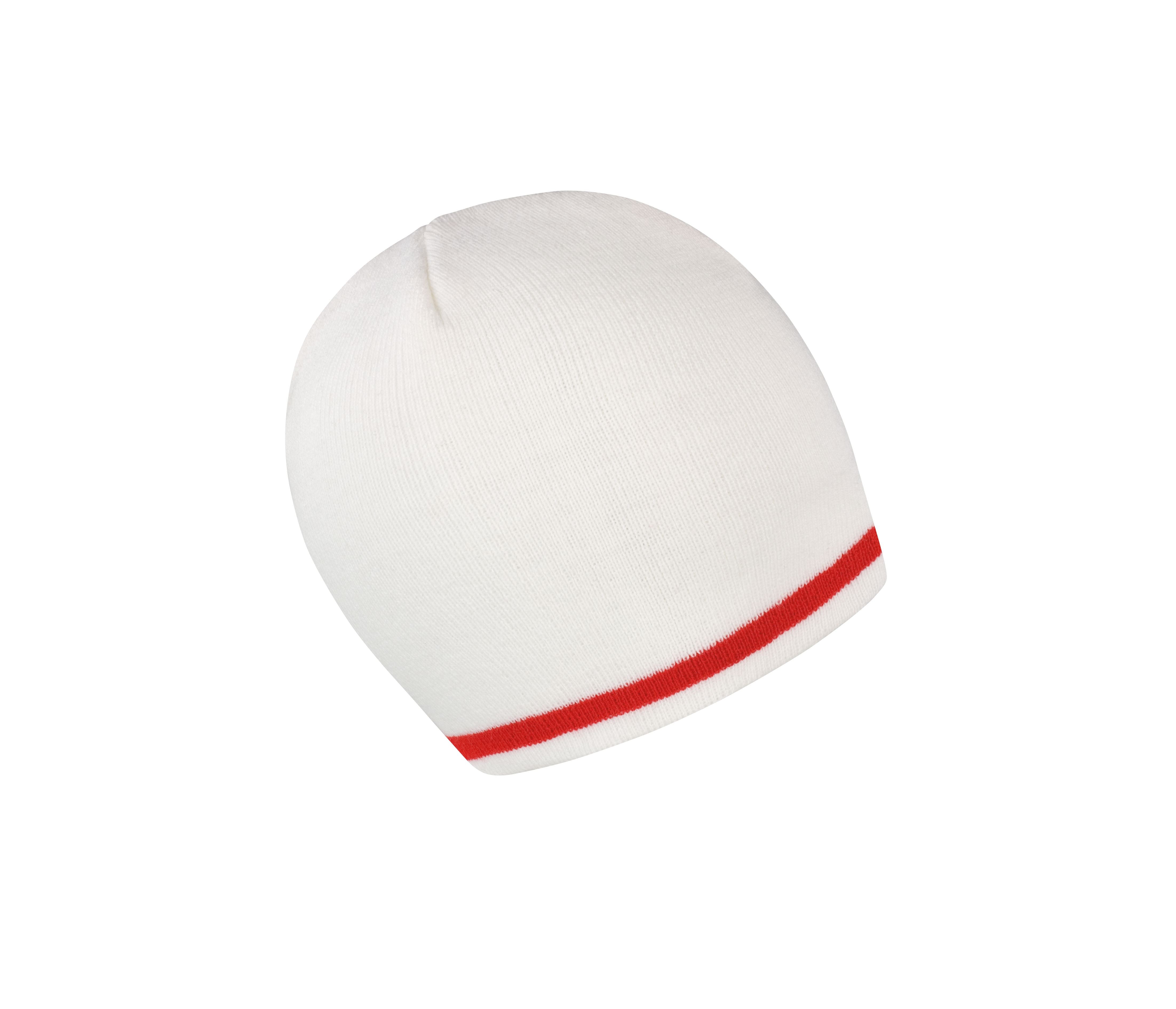Bonnet National - White / Red