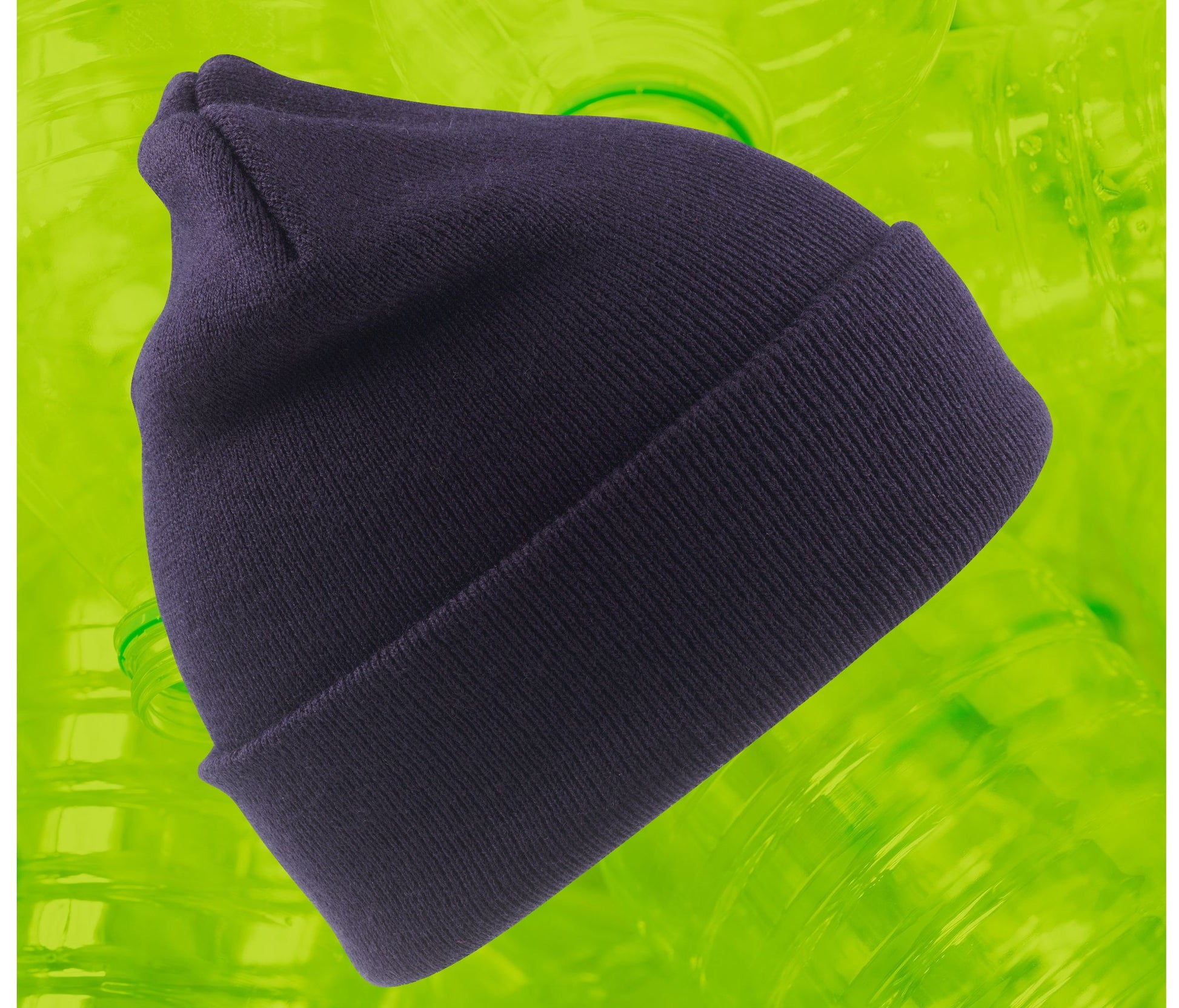Bonnet Épais en Polyester Recyclé - Navy