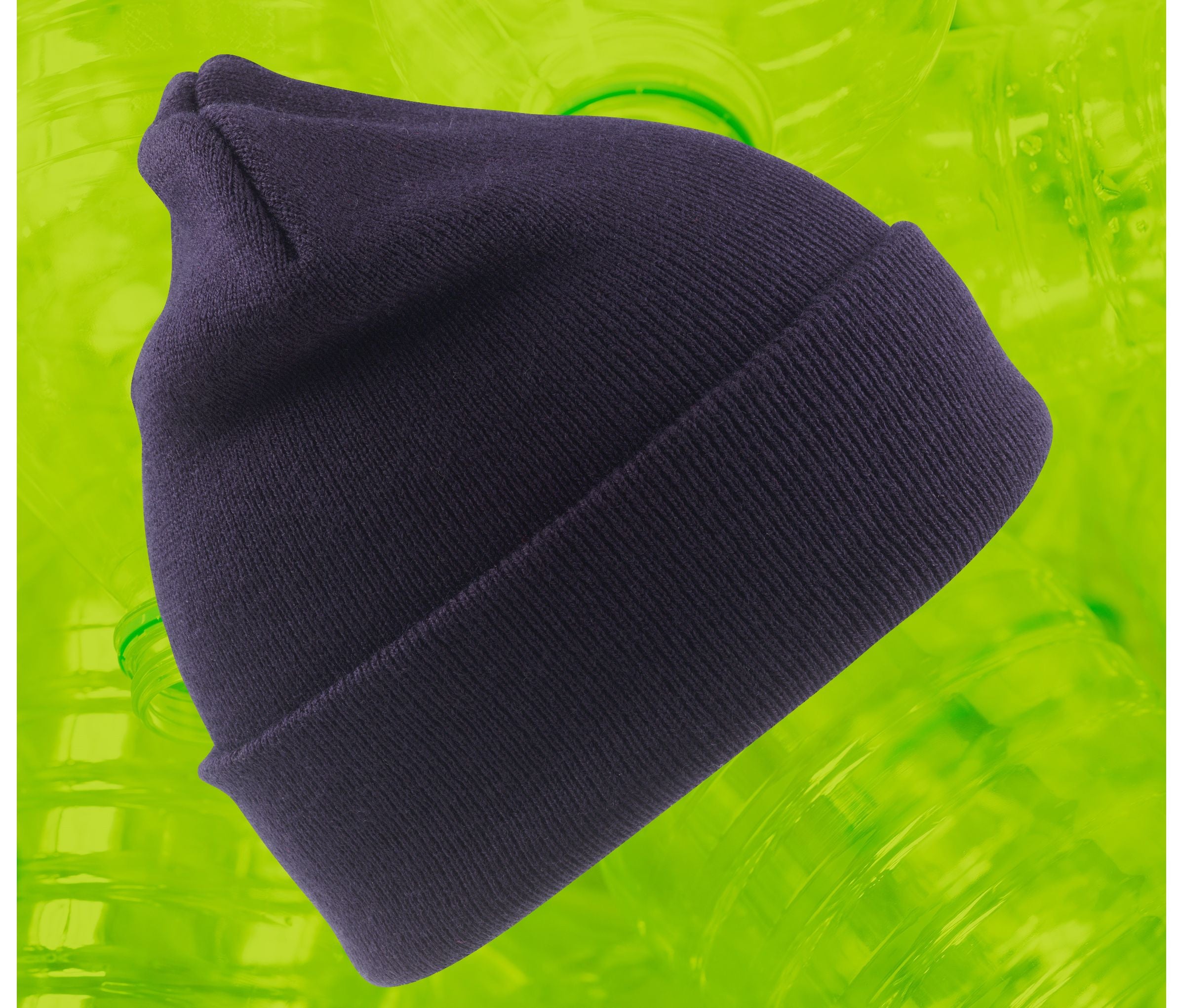Bonnet Épais en Polyester Recyclé - Navy