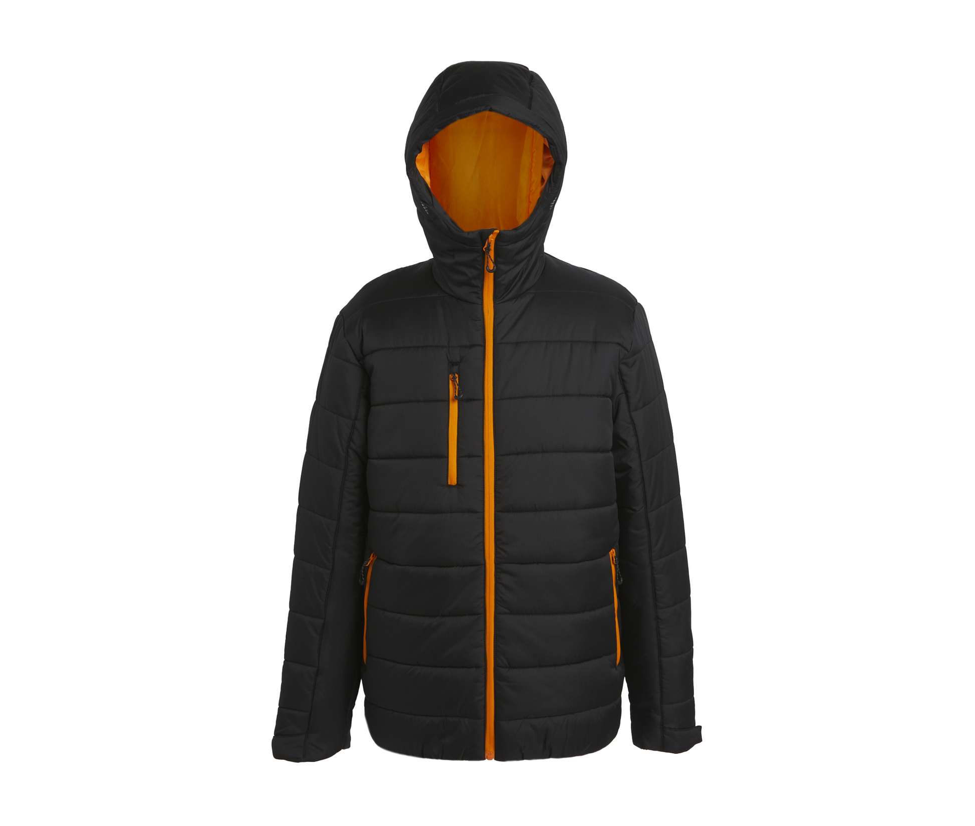 Veste Matelassée - Black / Orange Pop