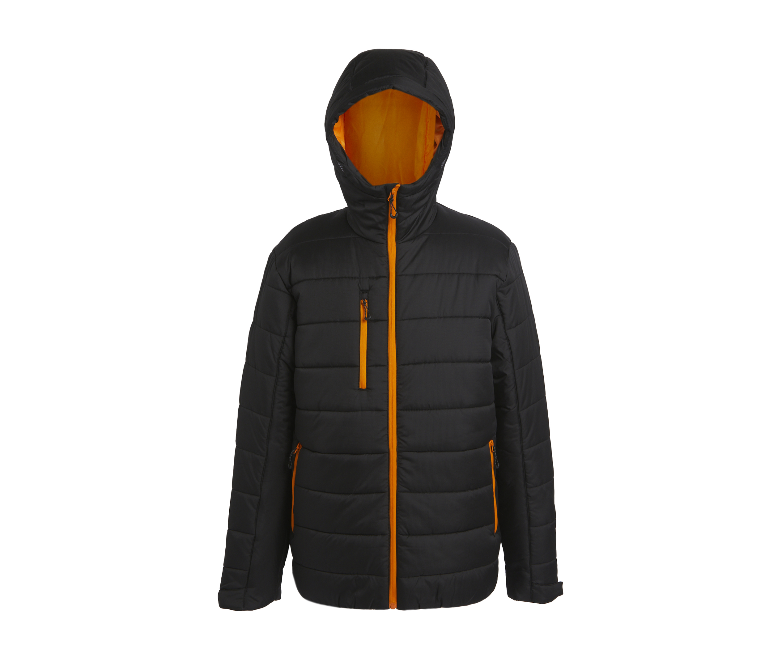 Veste Matelassée - Black / Orange Pop