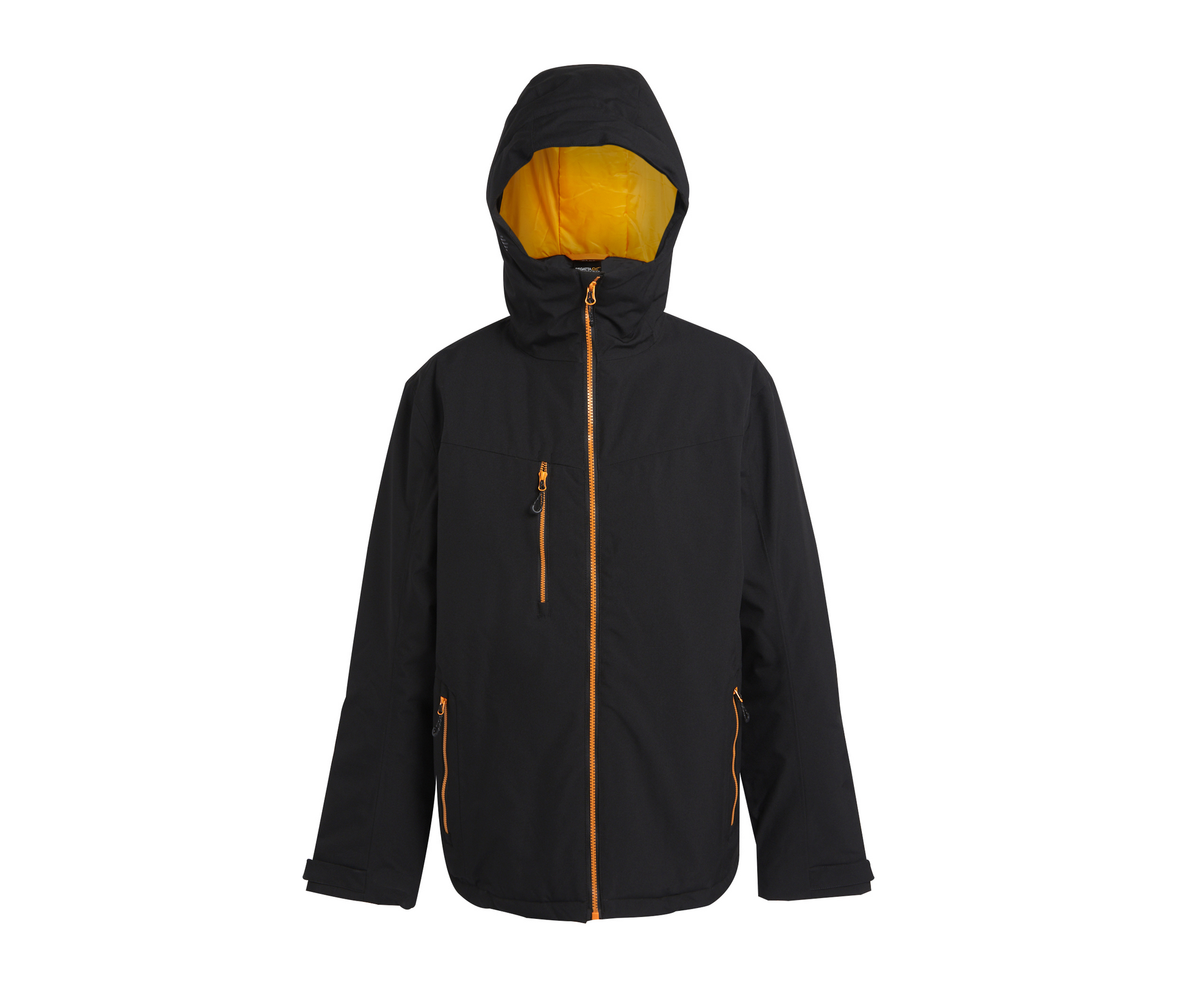 Veste Matelassée Imperméable - Black / Orange Pop
