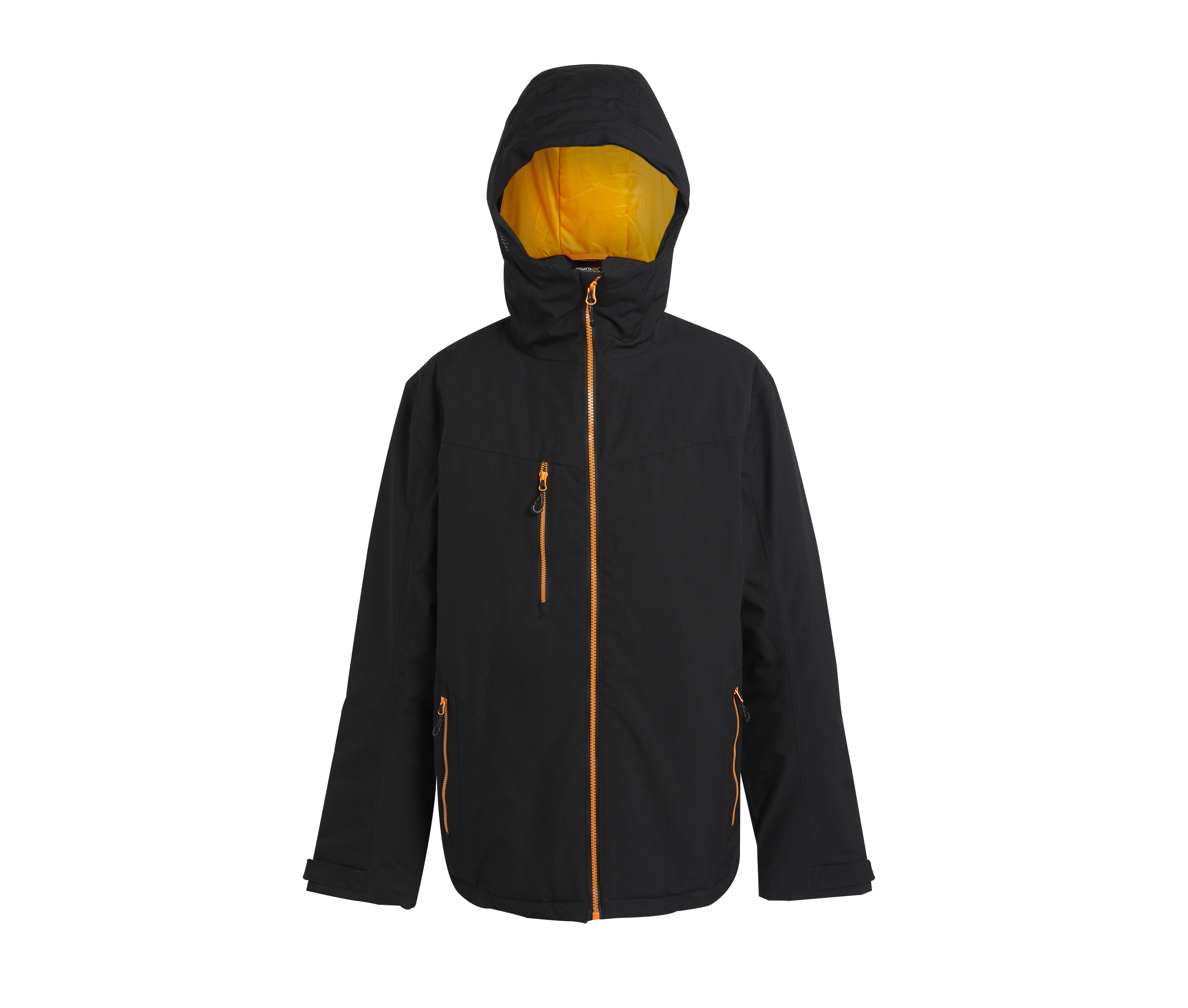 Veste Matelassée Imperméable - Black / Orange Pop
