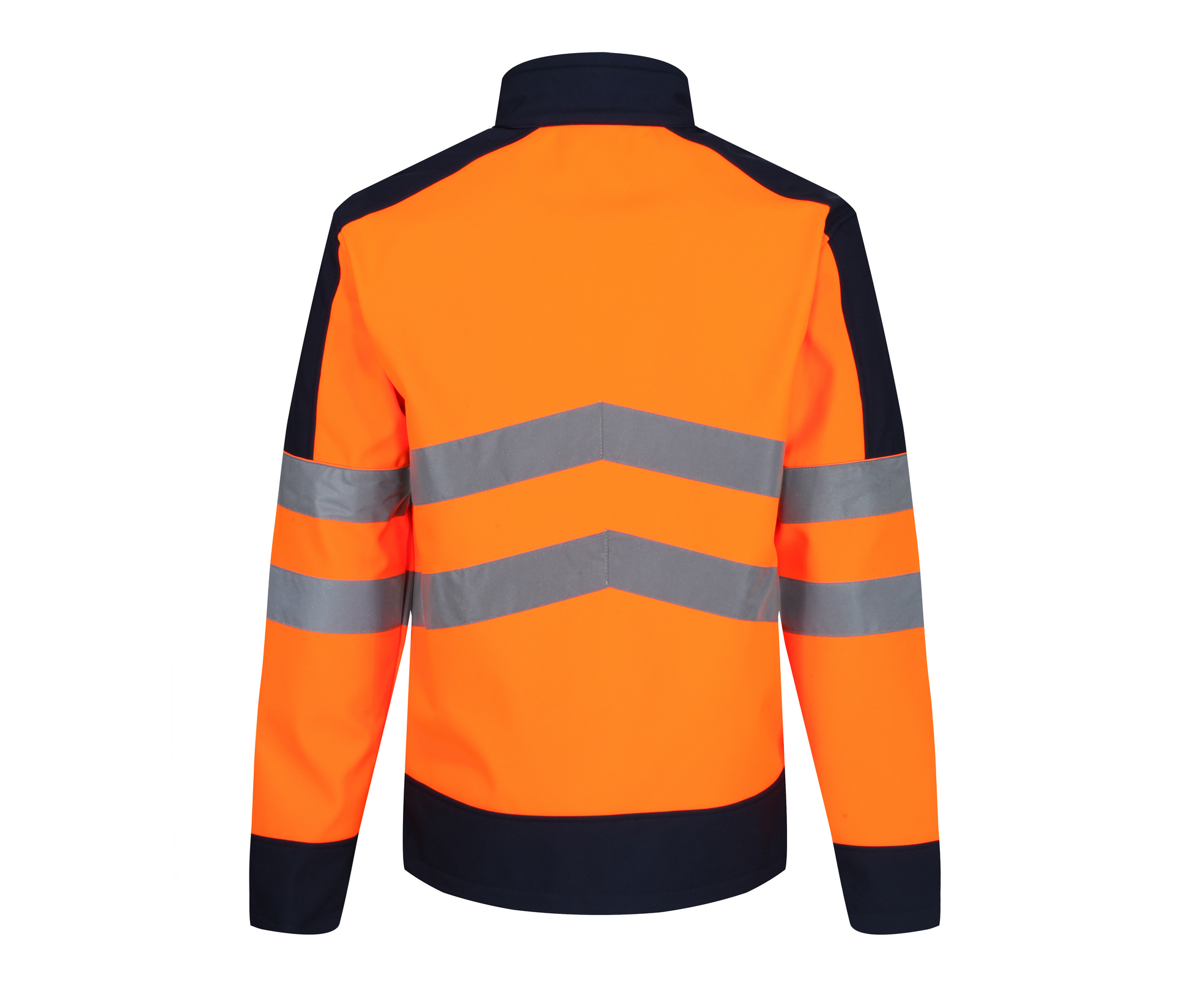 Veste Softshell 3 Couches Visibilité Augmentée - Orange / Navy