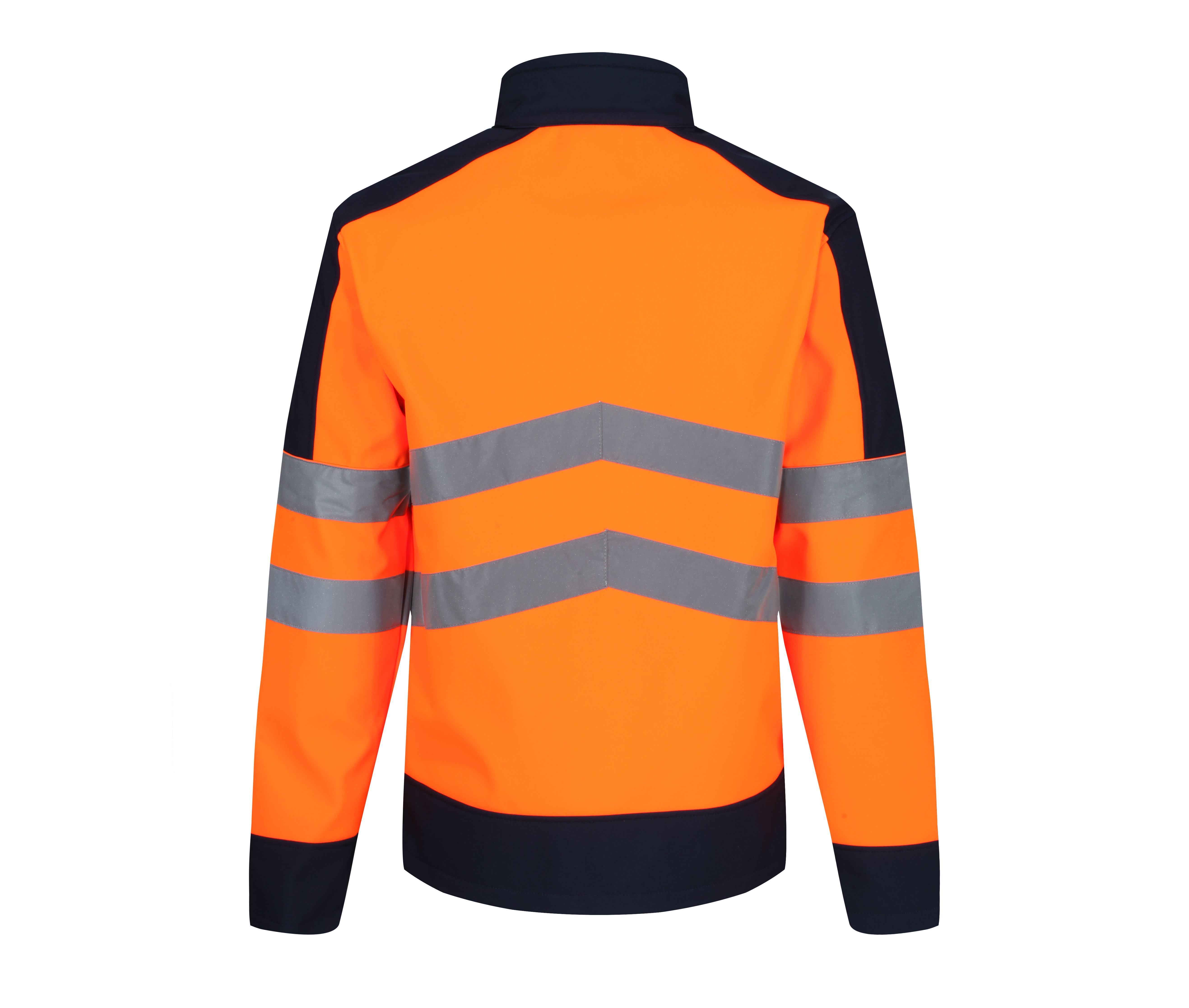 Veste Softshell 3 Couches Visibilité Augmentée - Orange / Navy