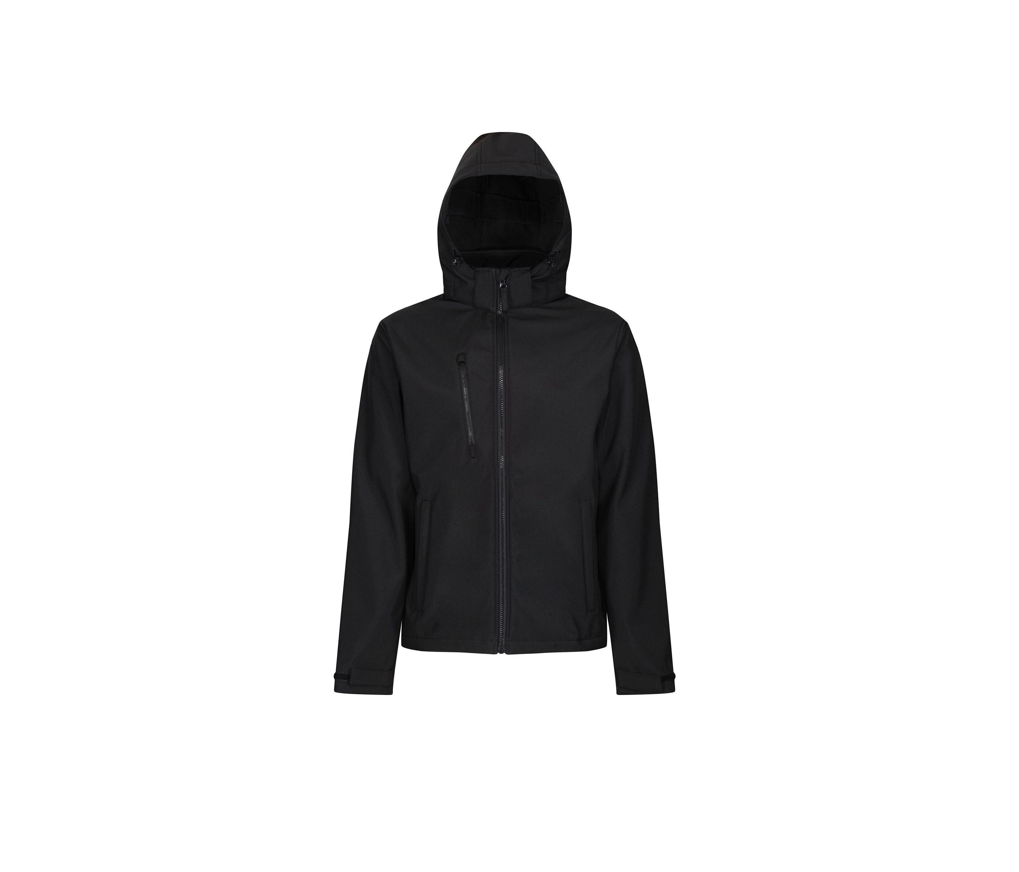 Veste Softshell Homme à Capuche - Black / Black